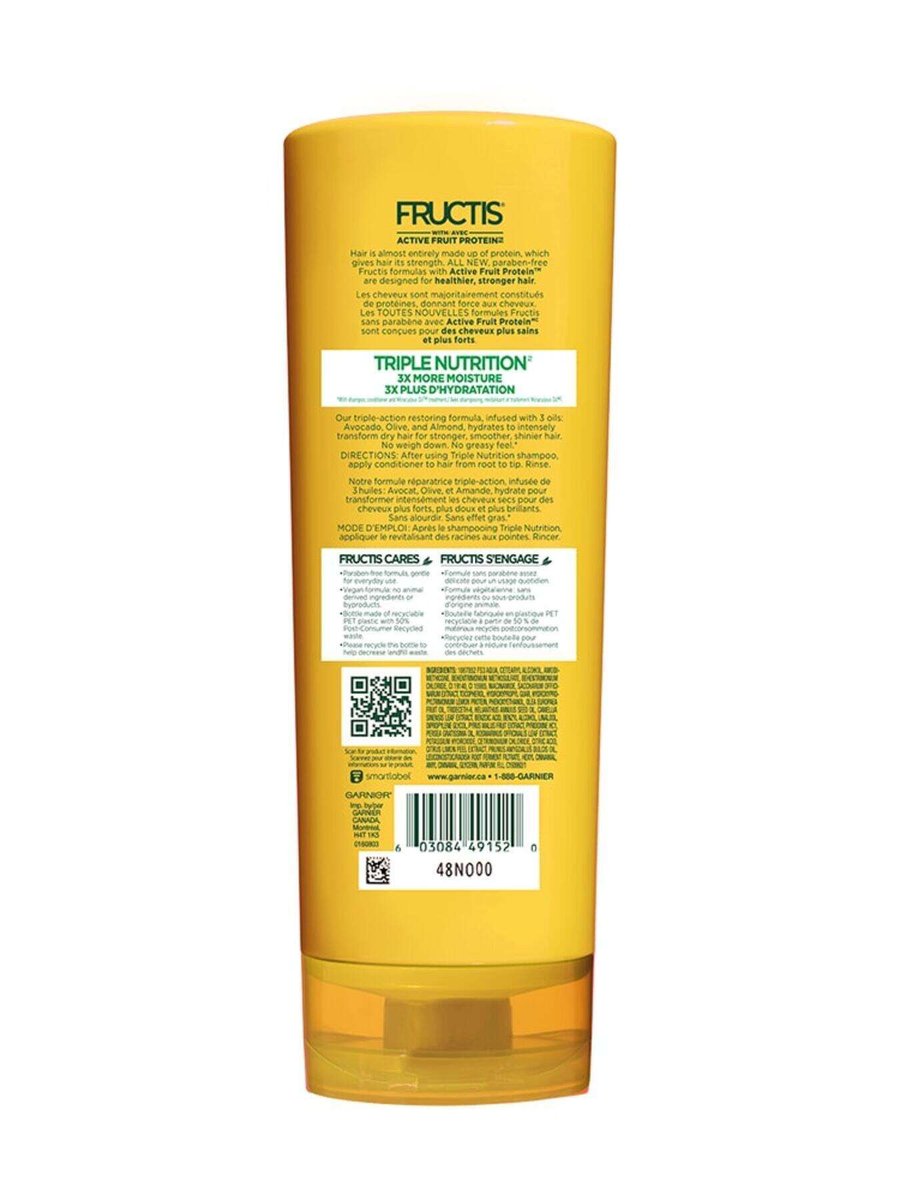 Fructis Triple Nutrition Conditioner 384ml Garnier CA