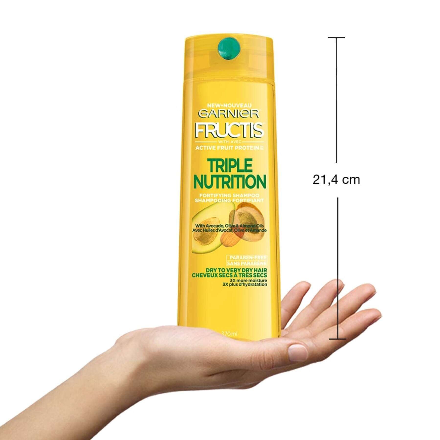 garnier shampoo fructis triple nutrition fortifying shampoo 370 ml 603084491513 inhand