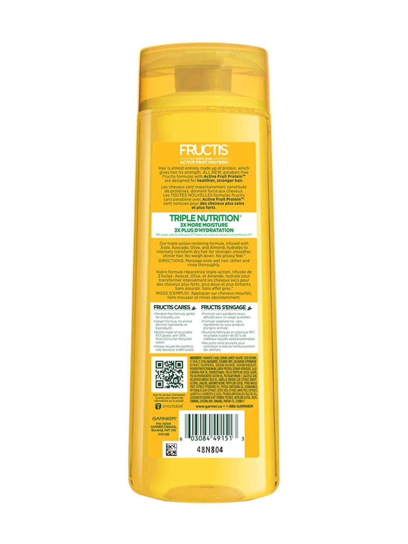 garnier shampoo fructis triple nutrition fortifying shampoo 370 ml 603084491513 t2