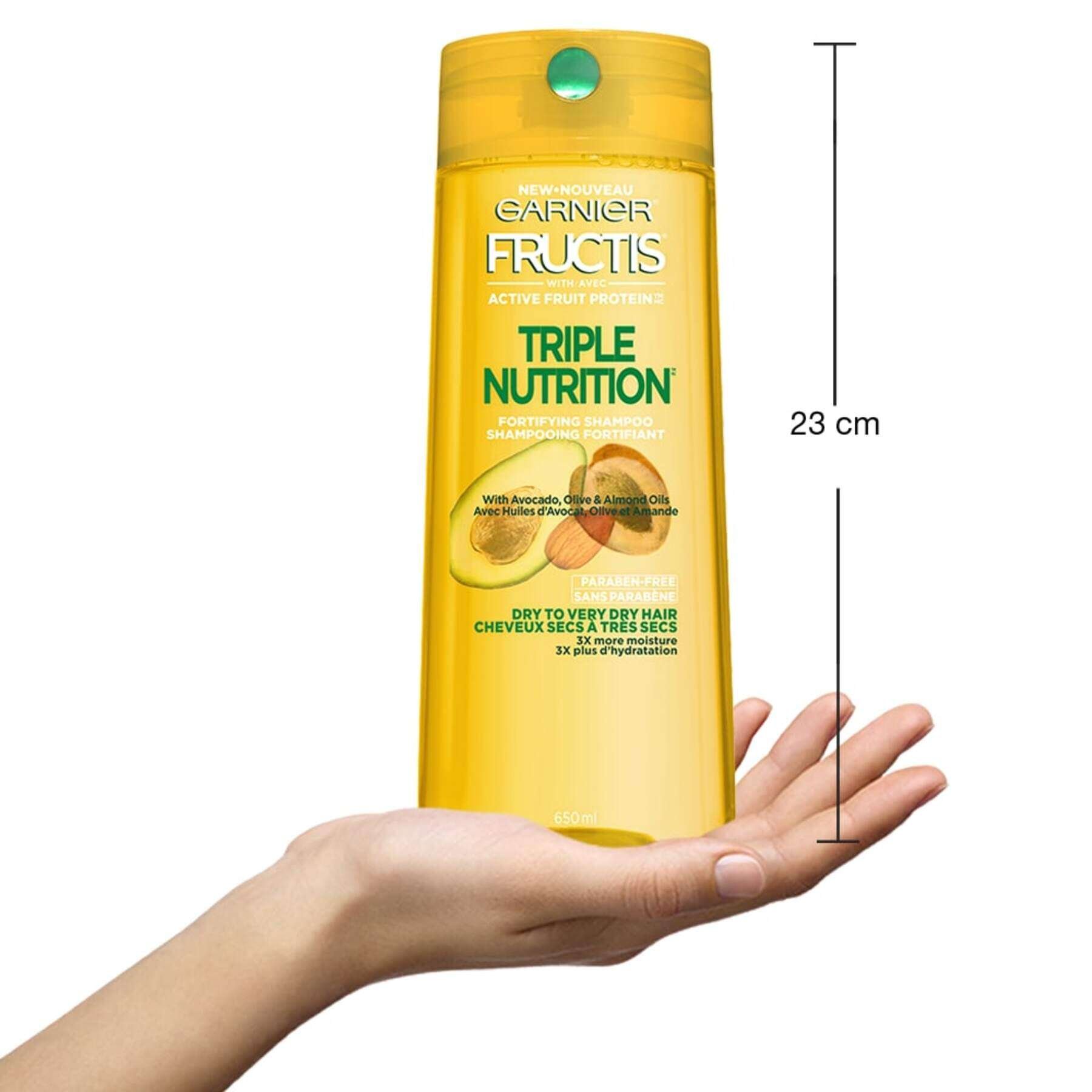 garnier shampoo fructis triple nutrition shampoo 650 ml 603084491551 inhand
