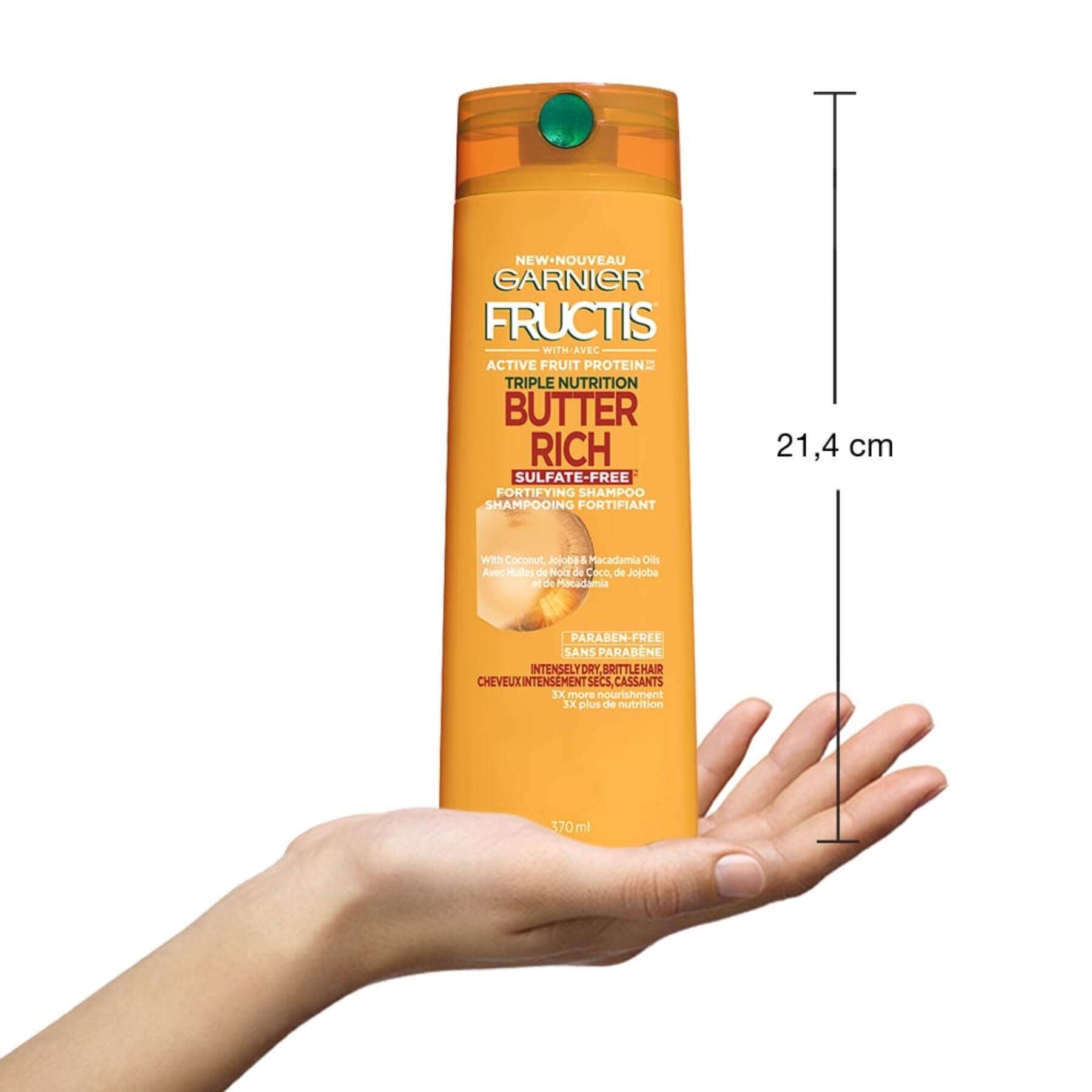 garnier shampoo fructis triple nutrition butter rich fortifying shampoo 370 ml 603084491896 inhand