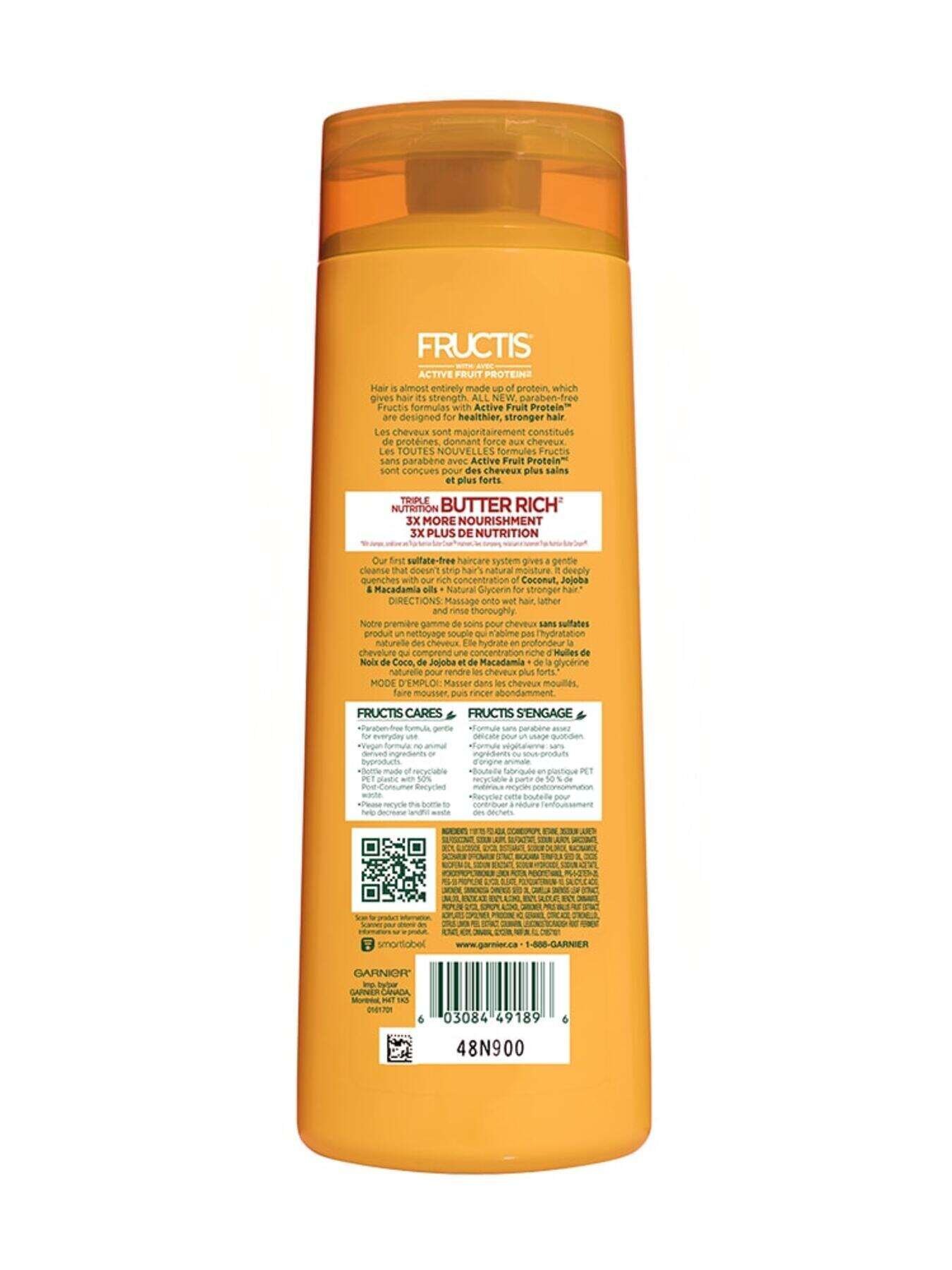 garnier shampoo fructis triple nutrition butter rich fortifying shampoo 370 ml 603084491896 t2