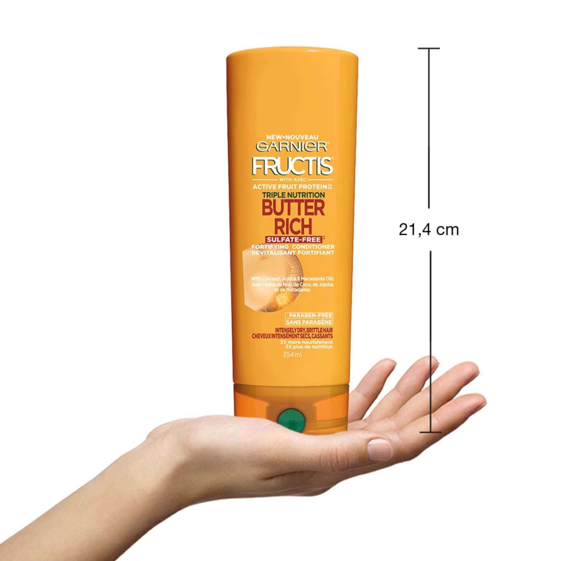 garnierhairconditionerfructistriplenutritionbutterrichfortifyingconditioner354ml603084491902inhand