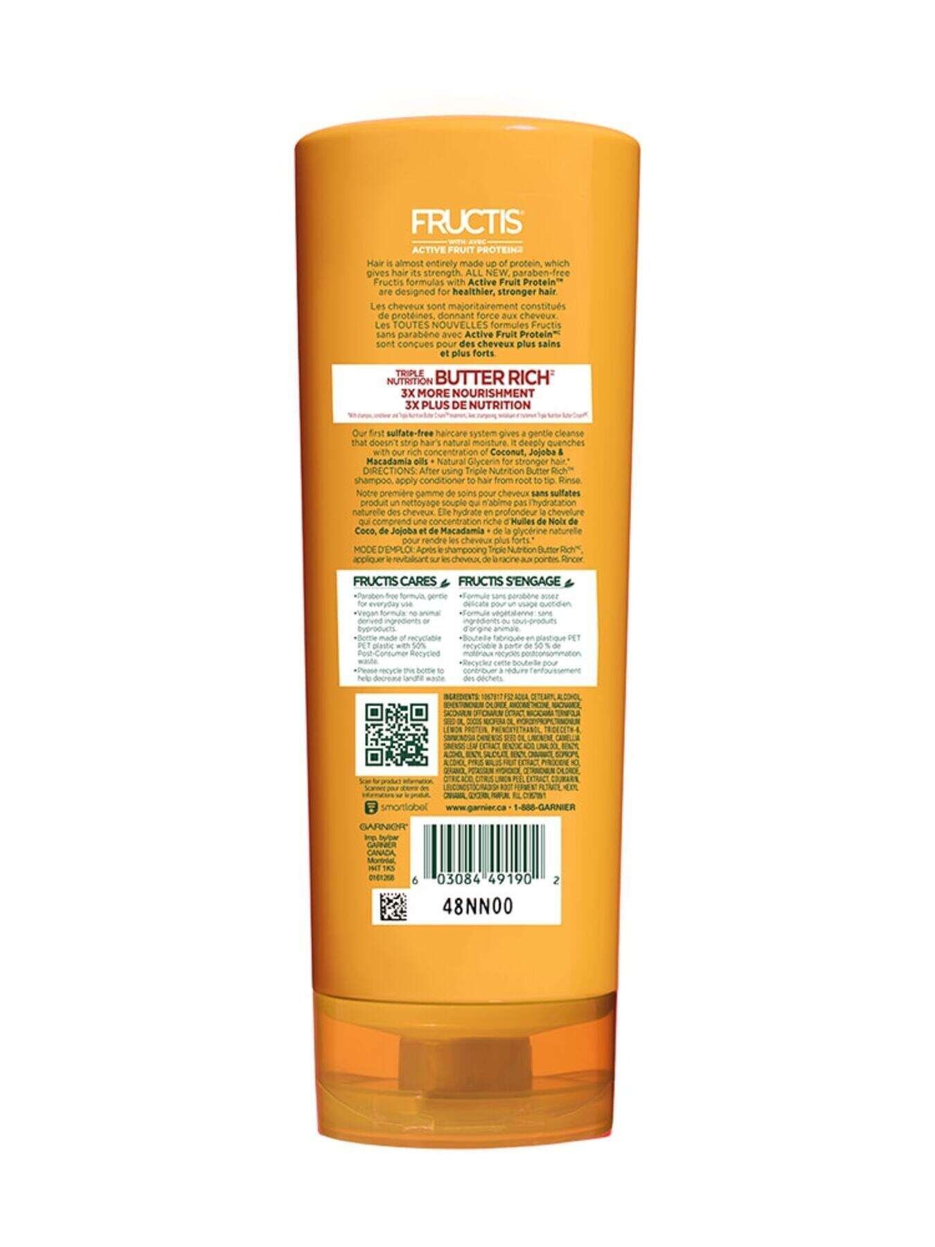 garnierhairconditionerfructistriplenutritionbutterrichfortifyingconditioner354ml603084491902t2