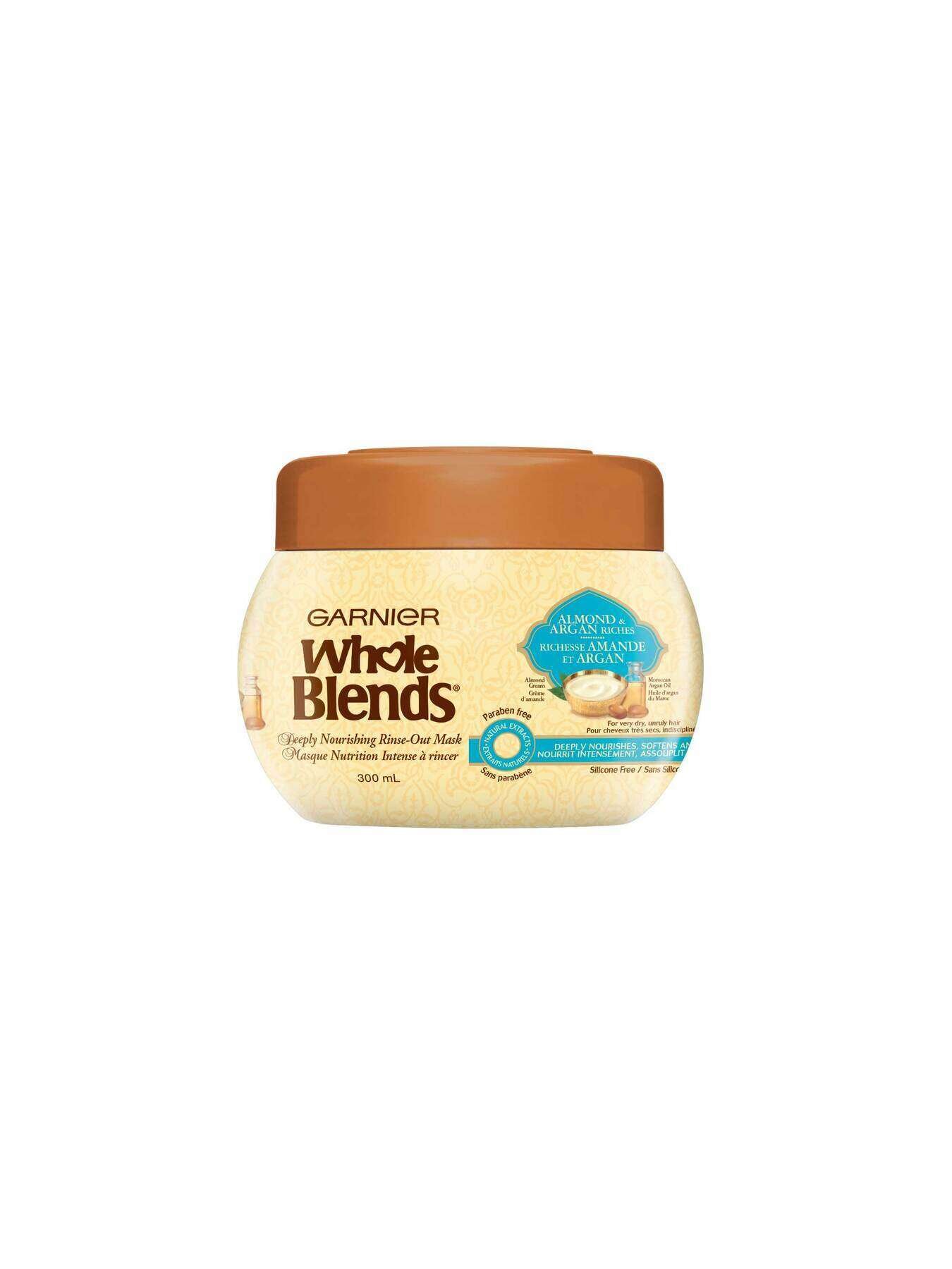 garnier hair mask whole blends almond argan riches hair mask 300 ml 3600542206709 t1