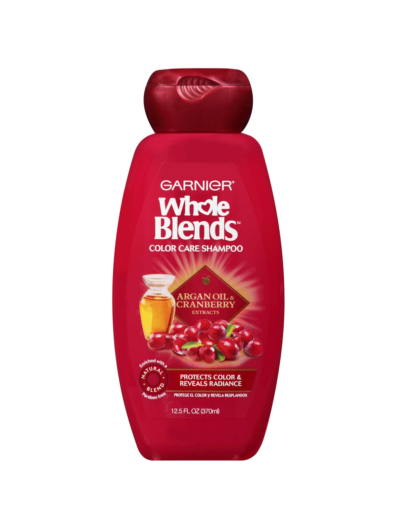 garnier shampoo whole blends argan oil cranberry colour care shampoo 370 ml 603084459438 t1
