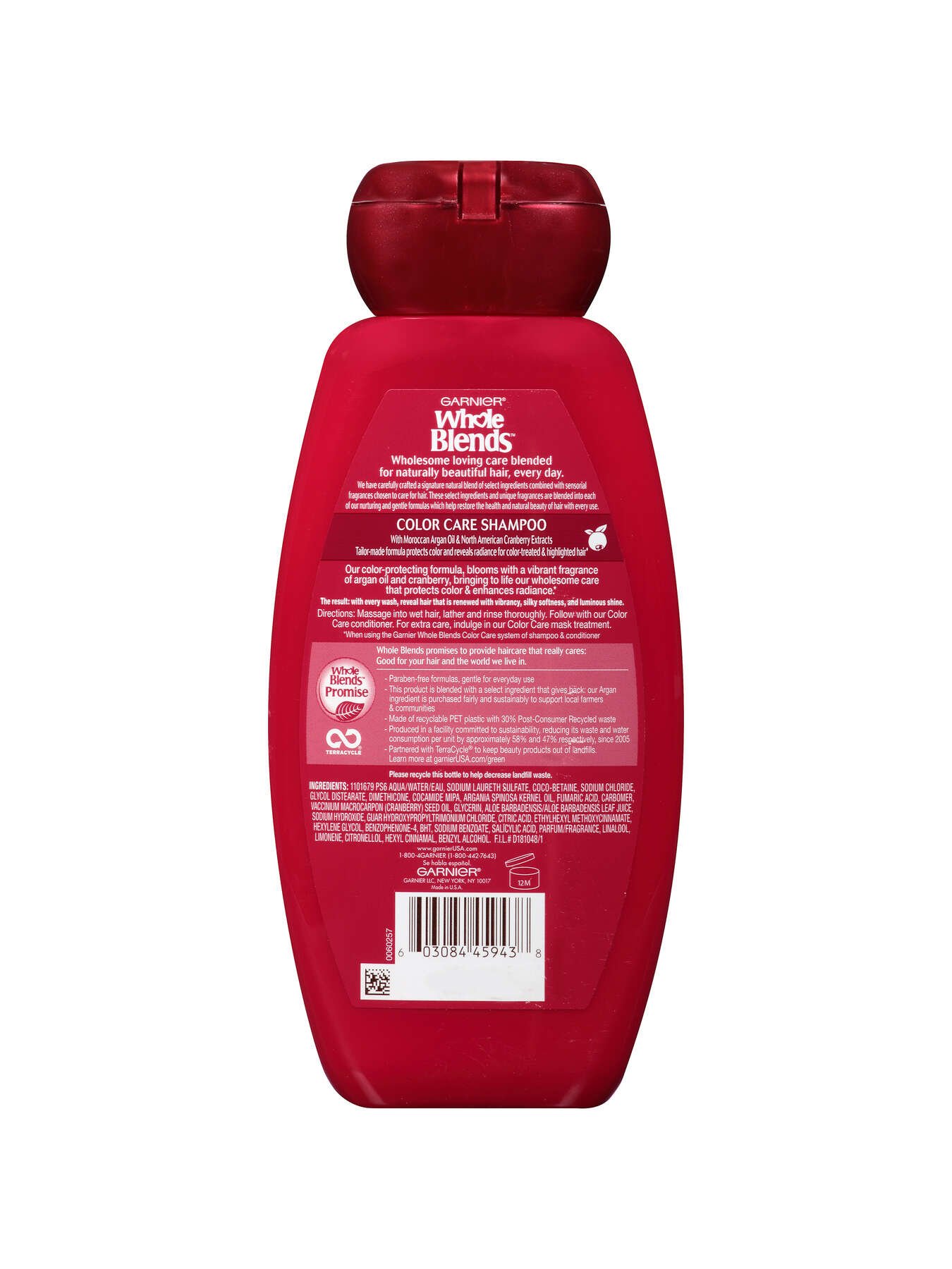 garnier shampoo whole blends argan oil cranberry colour care shampoo 370 ml 603084459438 t2