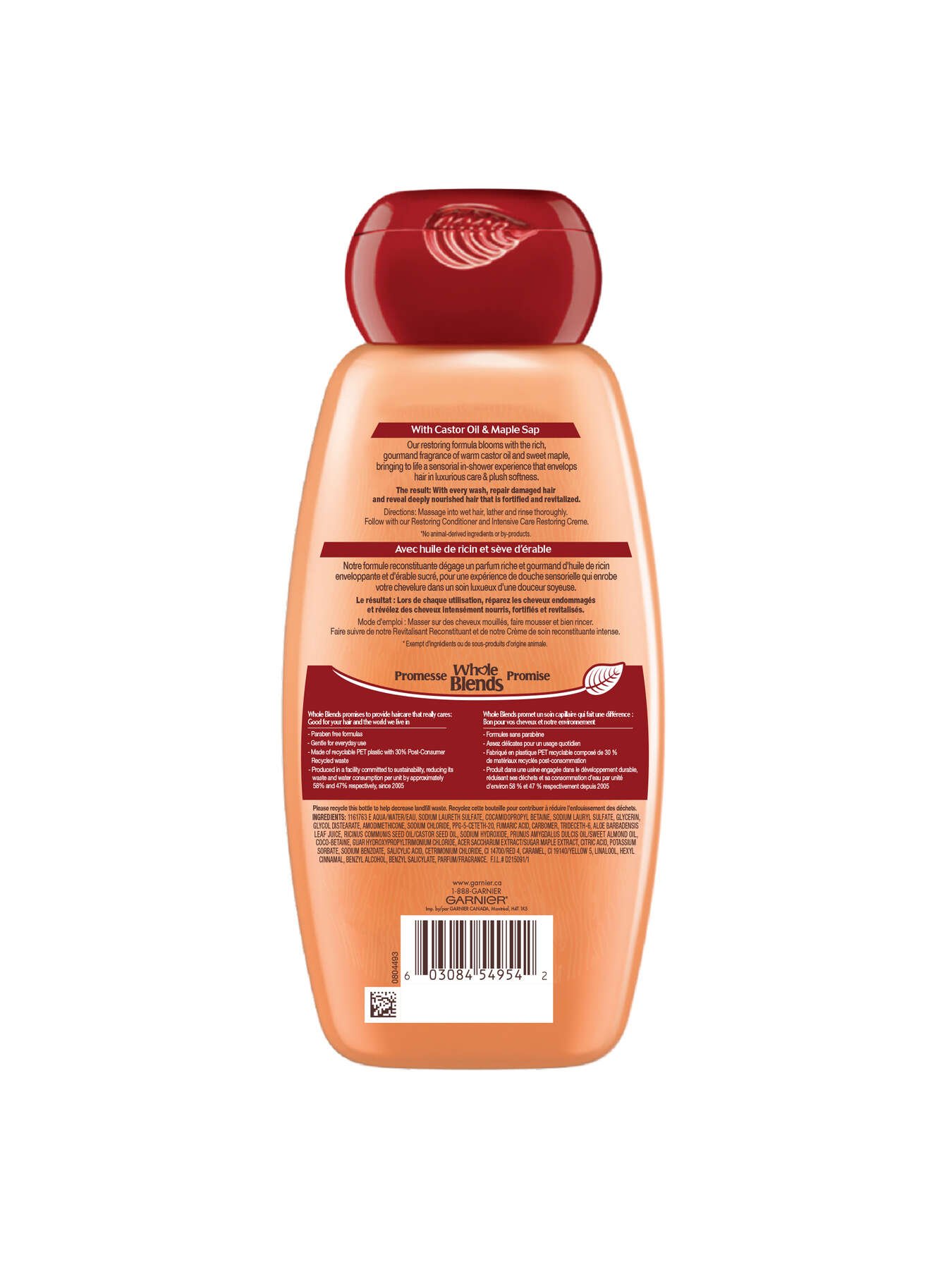 garnier shampoo whole blends castor oil remedy 370 ml 0603084549542 t2