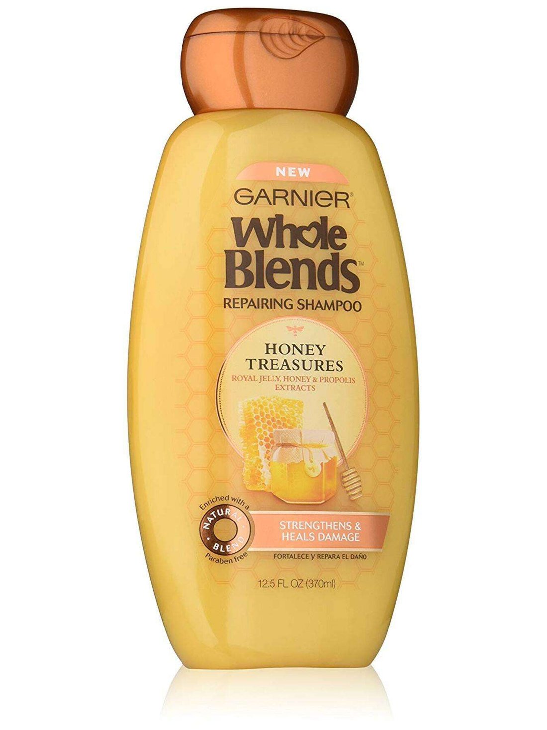 Garnier Whole Blends Honey Treasures Shampoo, Repairs & Protects Damaged Hair Garnier Honey