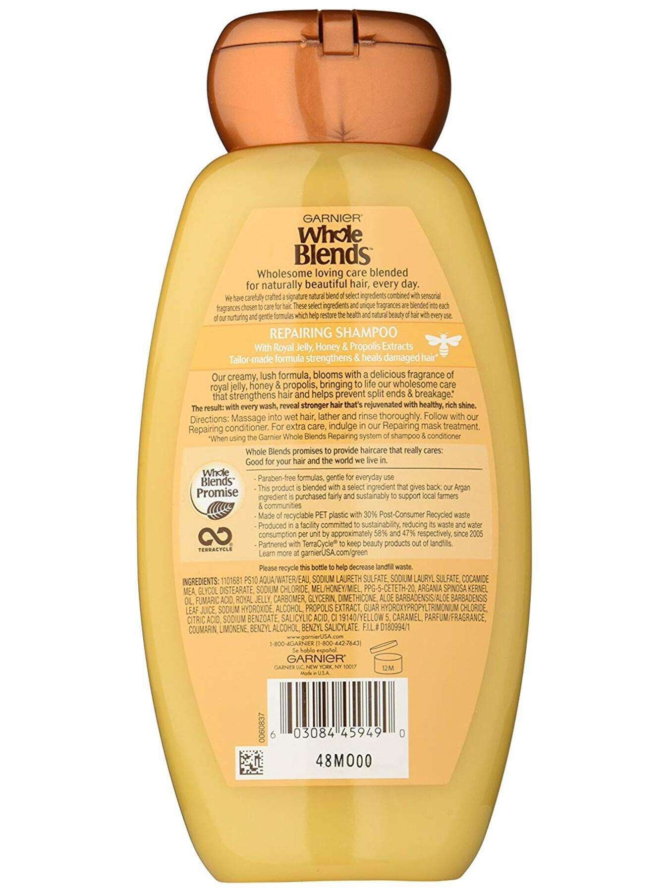 garnier shampoo whole blends honey treasures repairing shampoo 370 ml 603084459490 t2