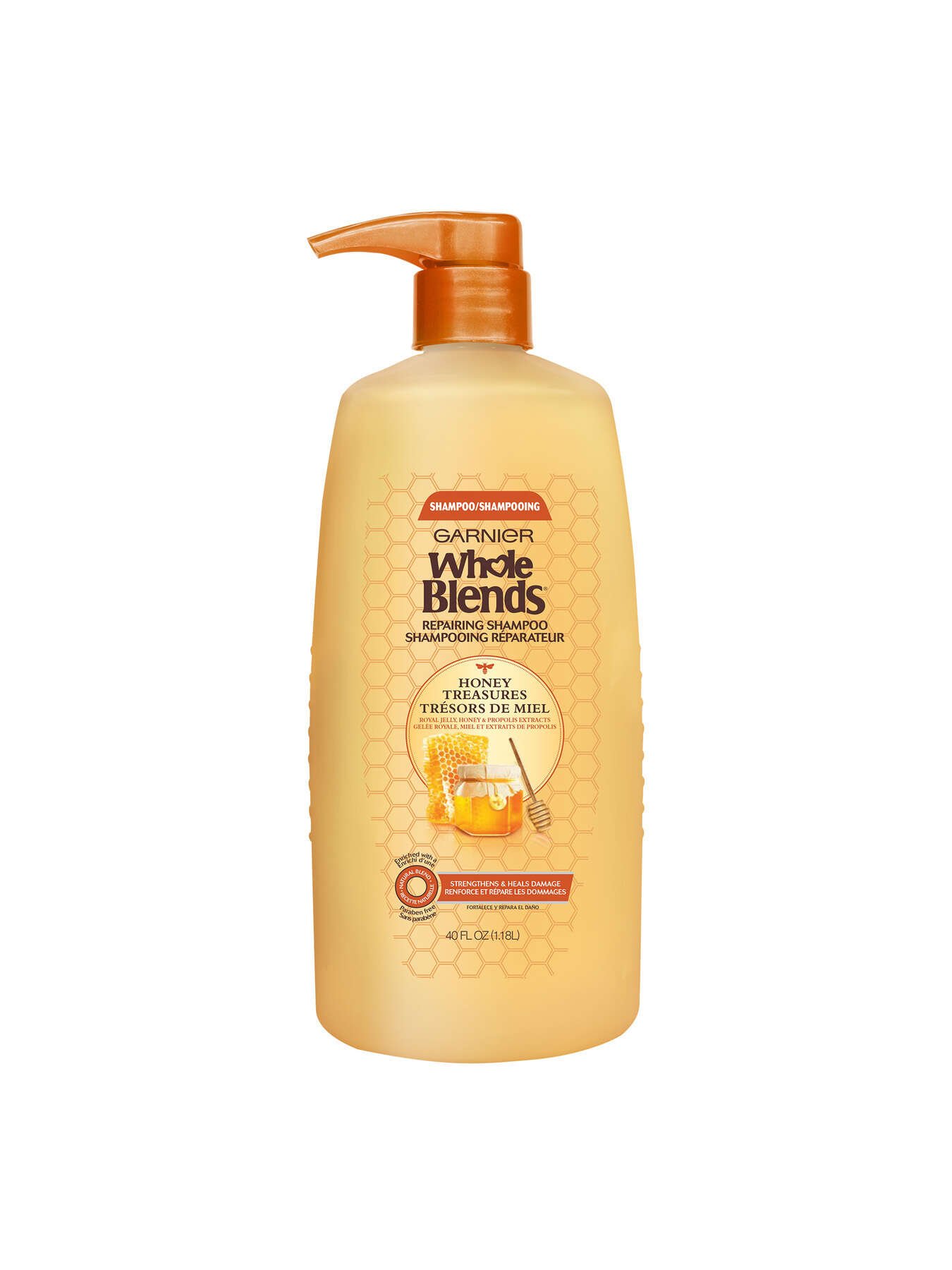 Garnier Whole Blends Honey Treasures Shampoo, Repairs & Protects