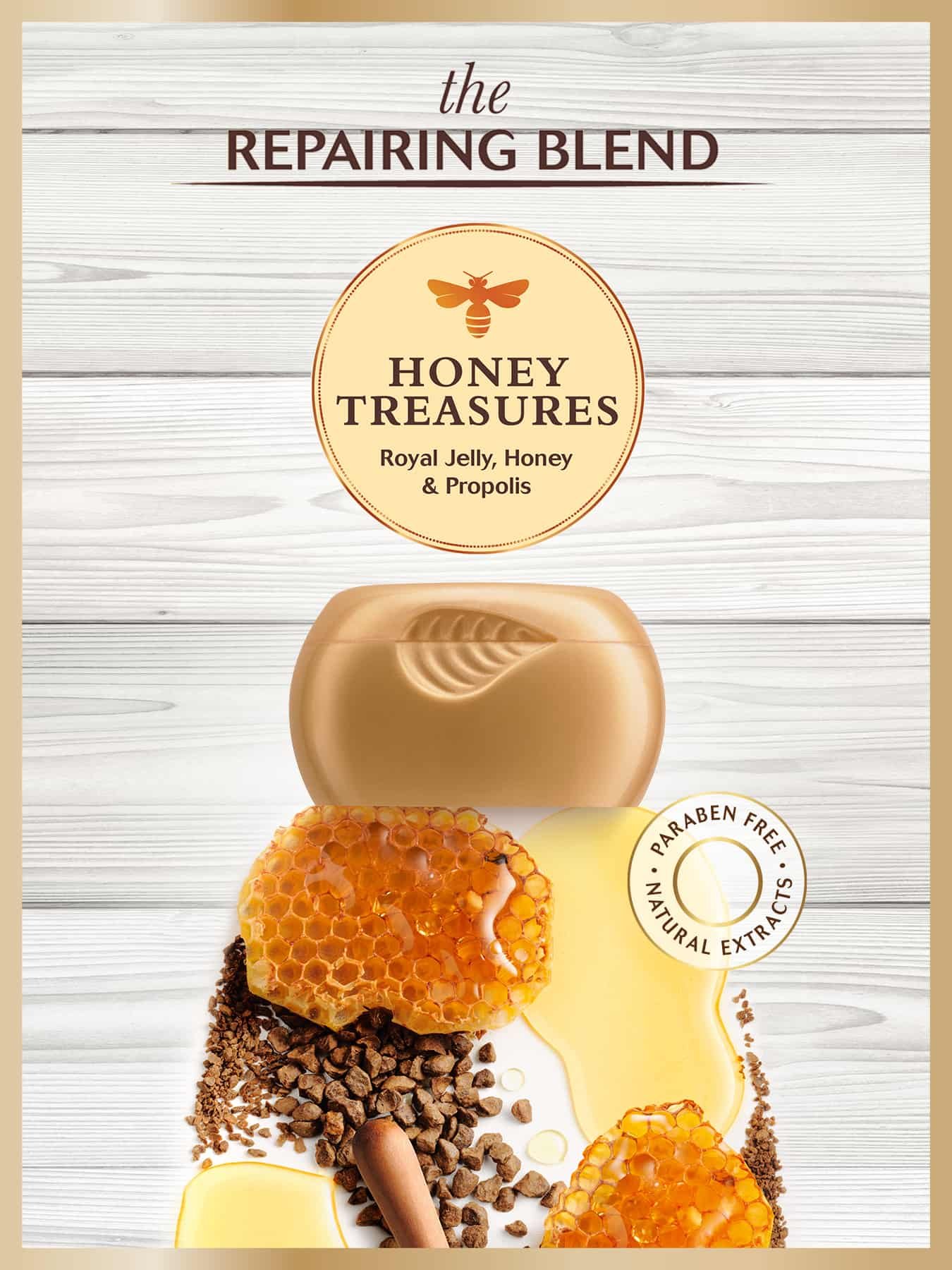 Garnier Whole Blends Honey Treasures Shampoo, Repairs & Protects