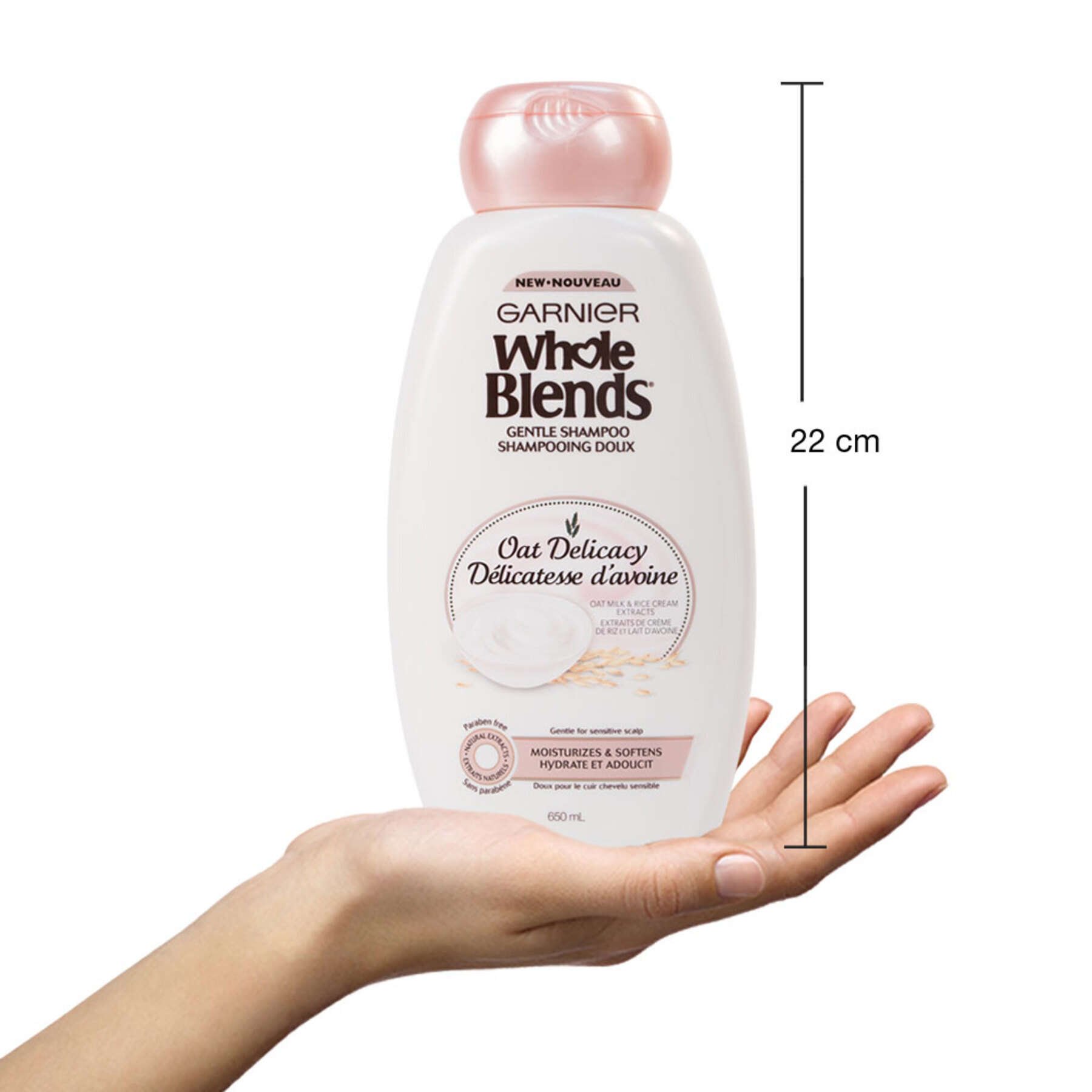 garnier shampoo whole blends oat delicacy shampoo 650 ml 603084543366 inhand