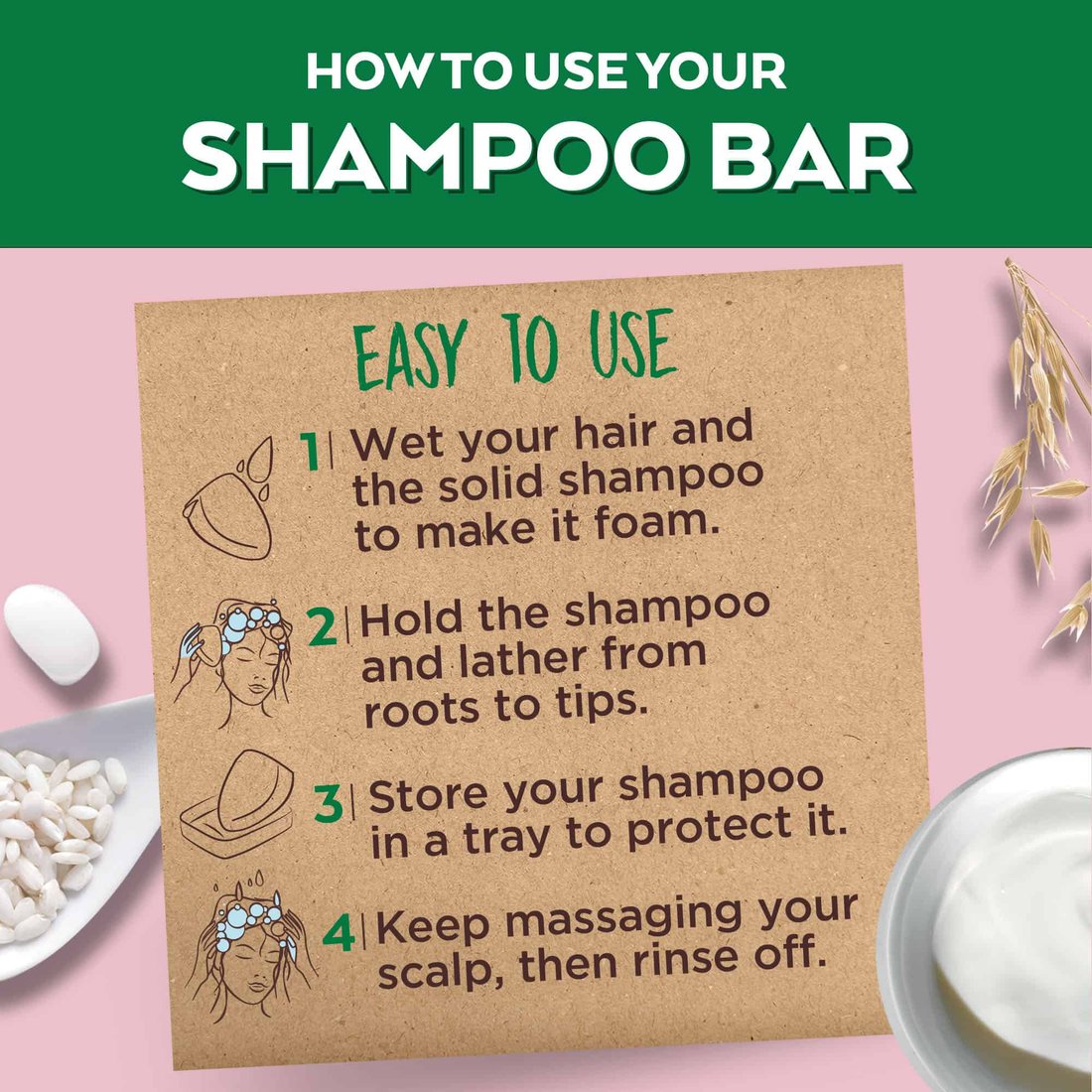 Whole Blends Gentle Shampoo Bar Oat Delicacy Garnier