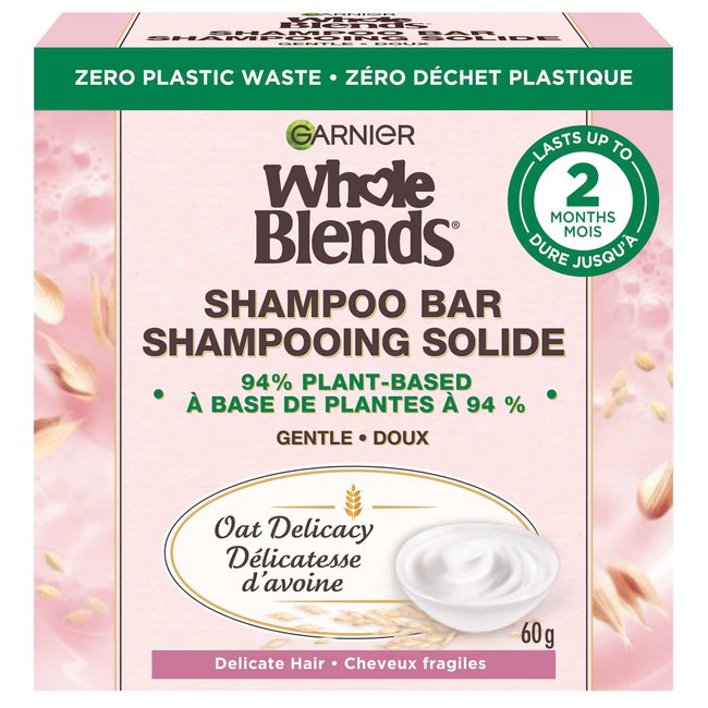 Whole Blends Gentle Shampoo Bar Oat Delicacy Garnier
