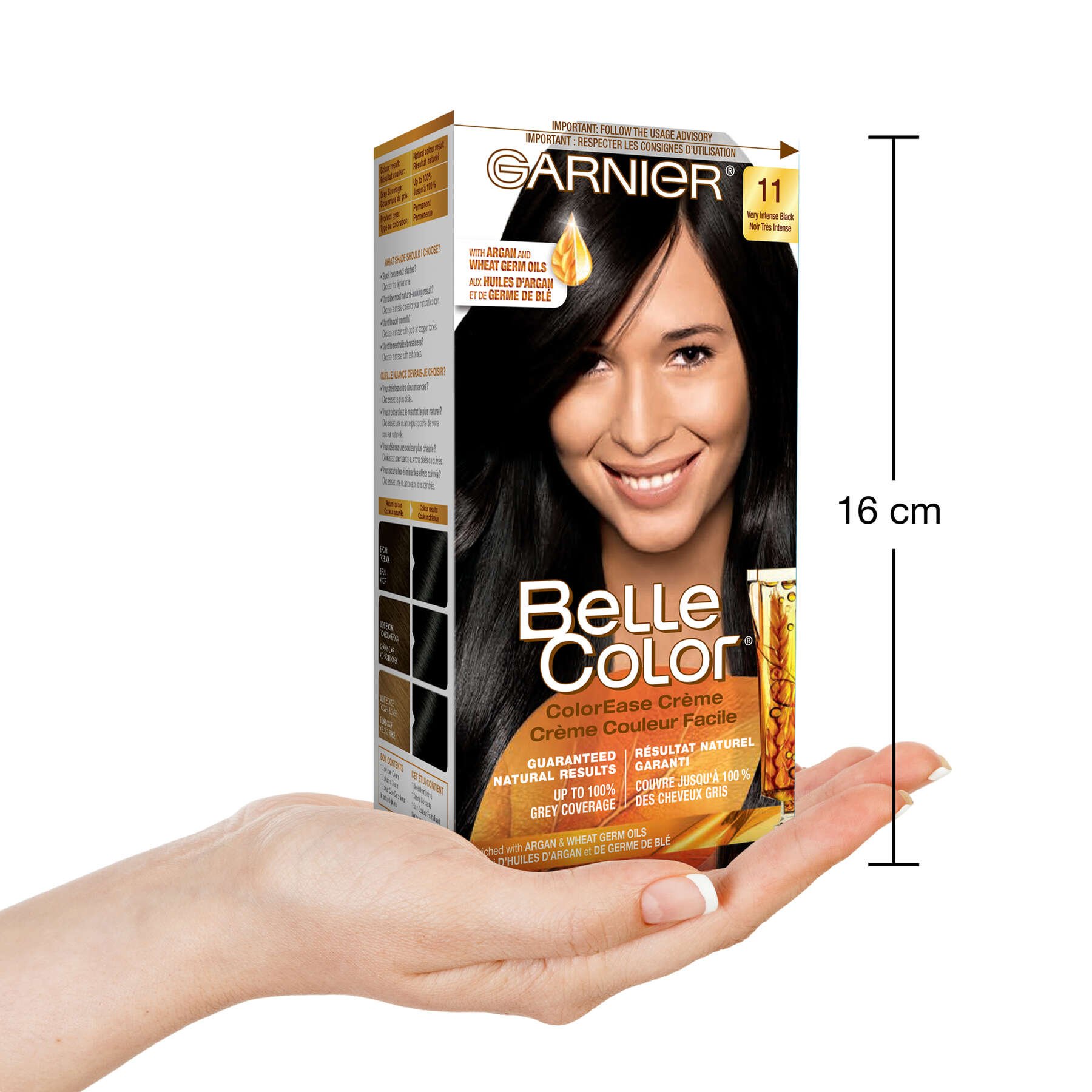 garnier hair dye belle color 11 very intense black 603084412303 inhand