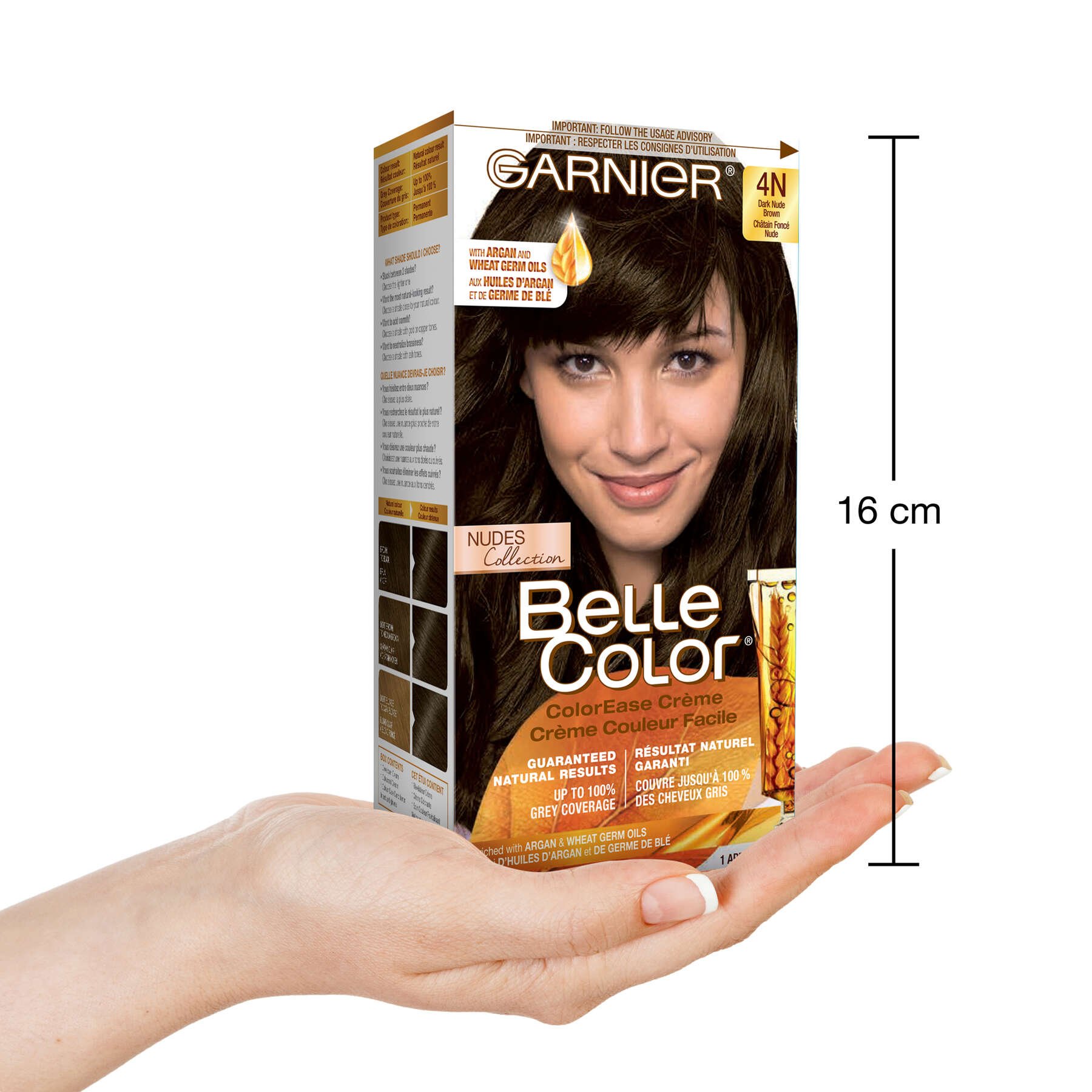 garnier hair dye belle color 4n dark nude brown 603084494811 inhand