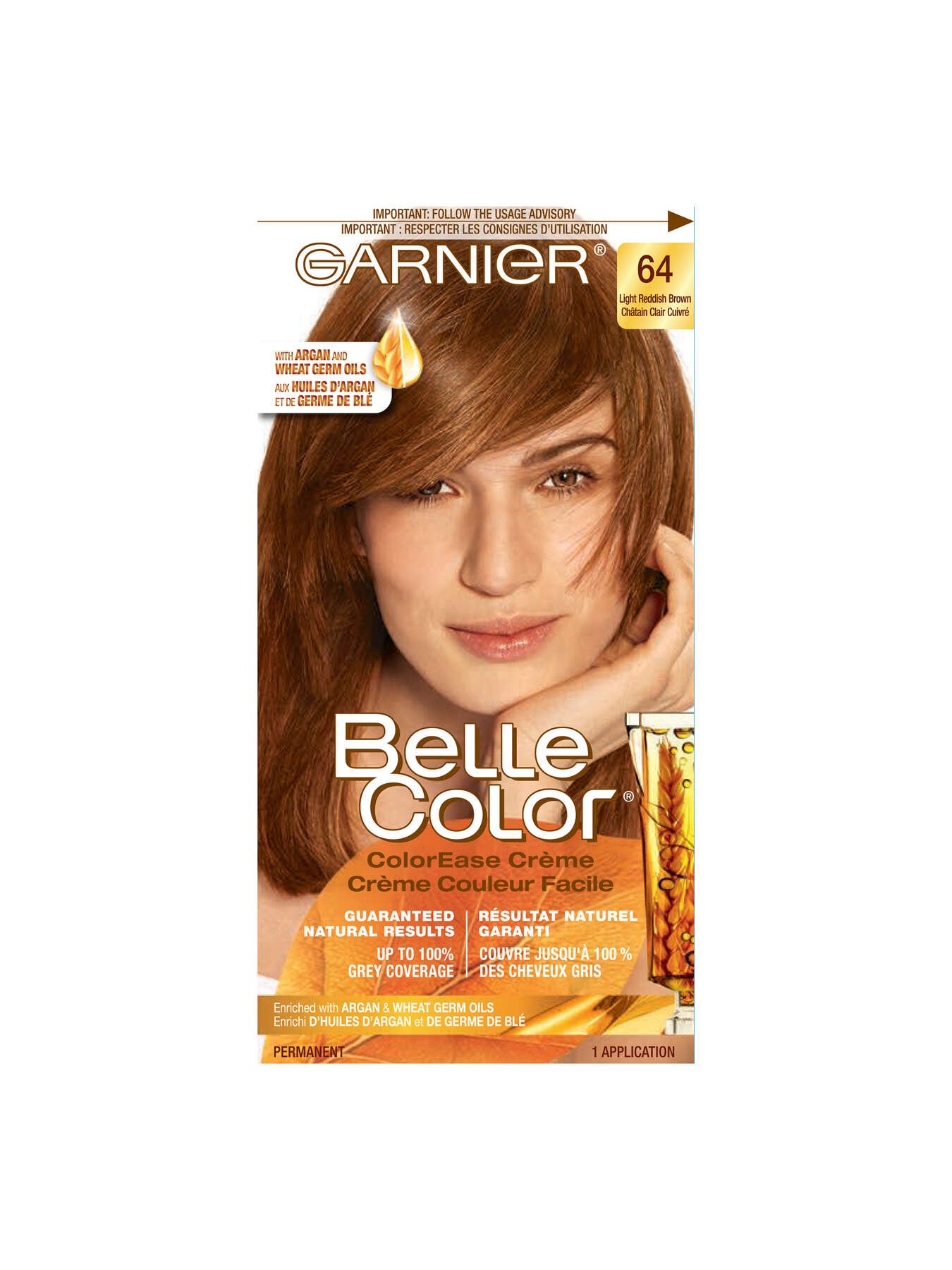 garnier hair dye belle color 64 light reddish brown 70103160253 t1