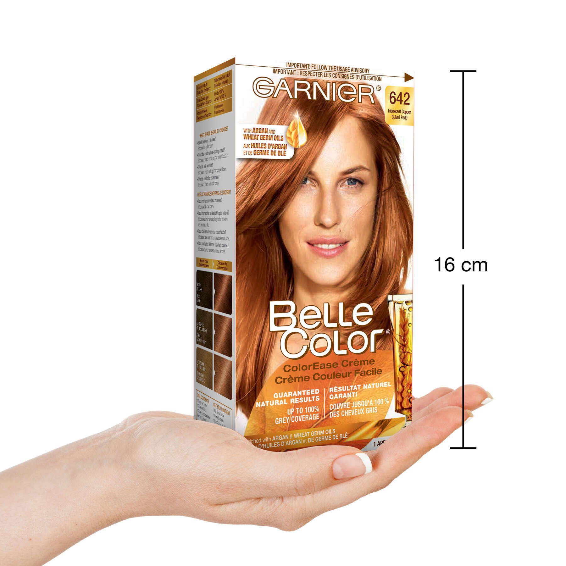 garnier hair dye belle color 642 iridescent copper 603084575770 inhand