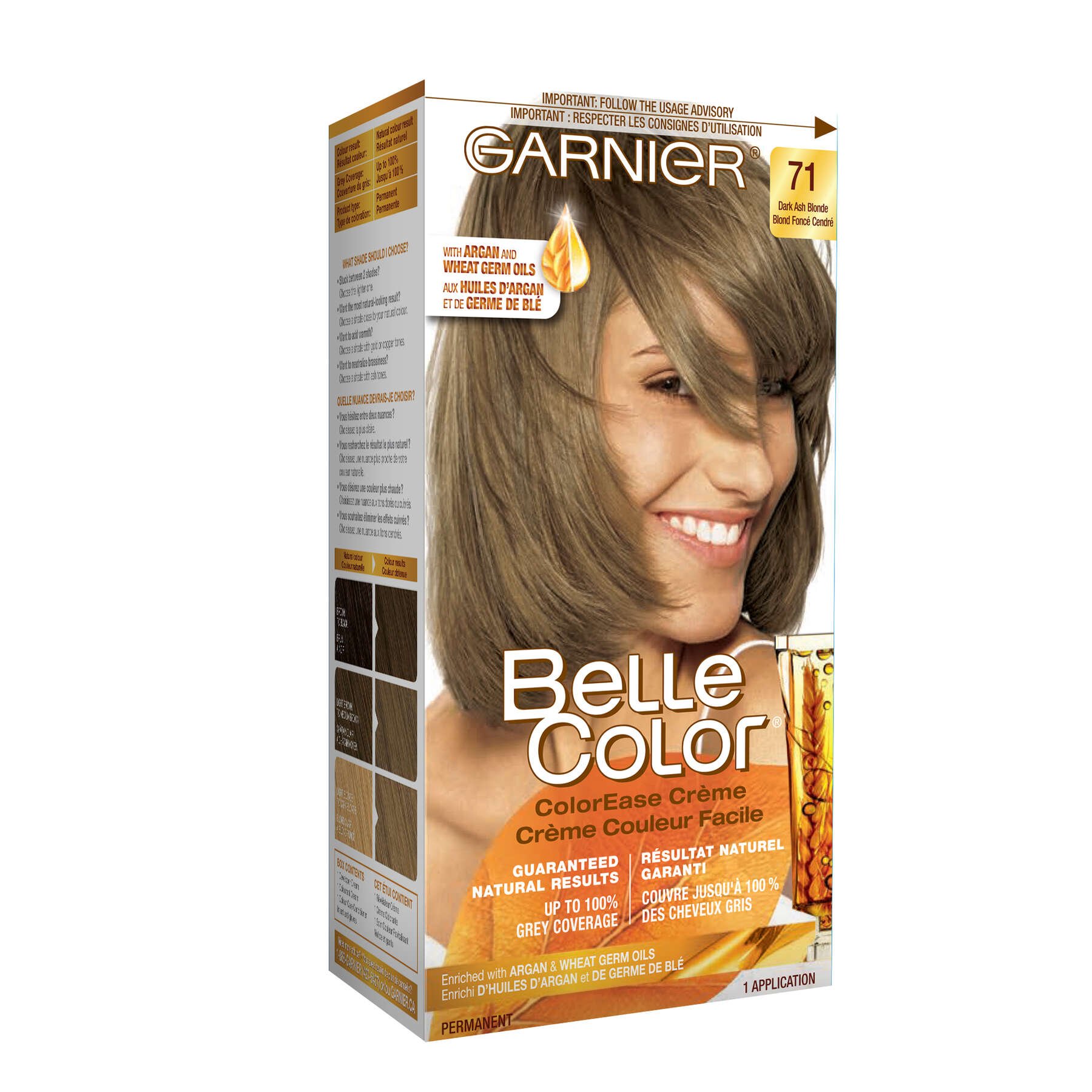 71 dark ash blonde | garnier belle color