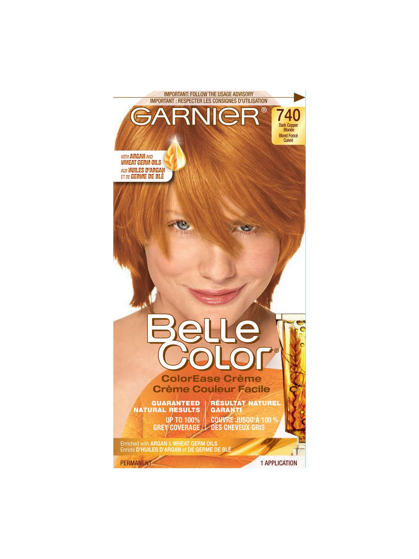 garnier hair dye belle color 740 dark copper blonde 603084412310 t1