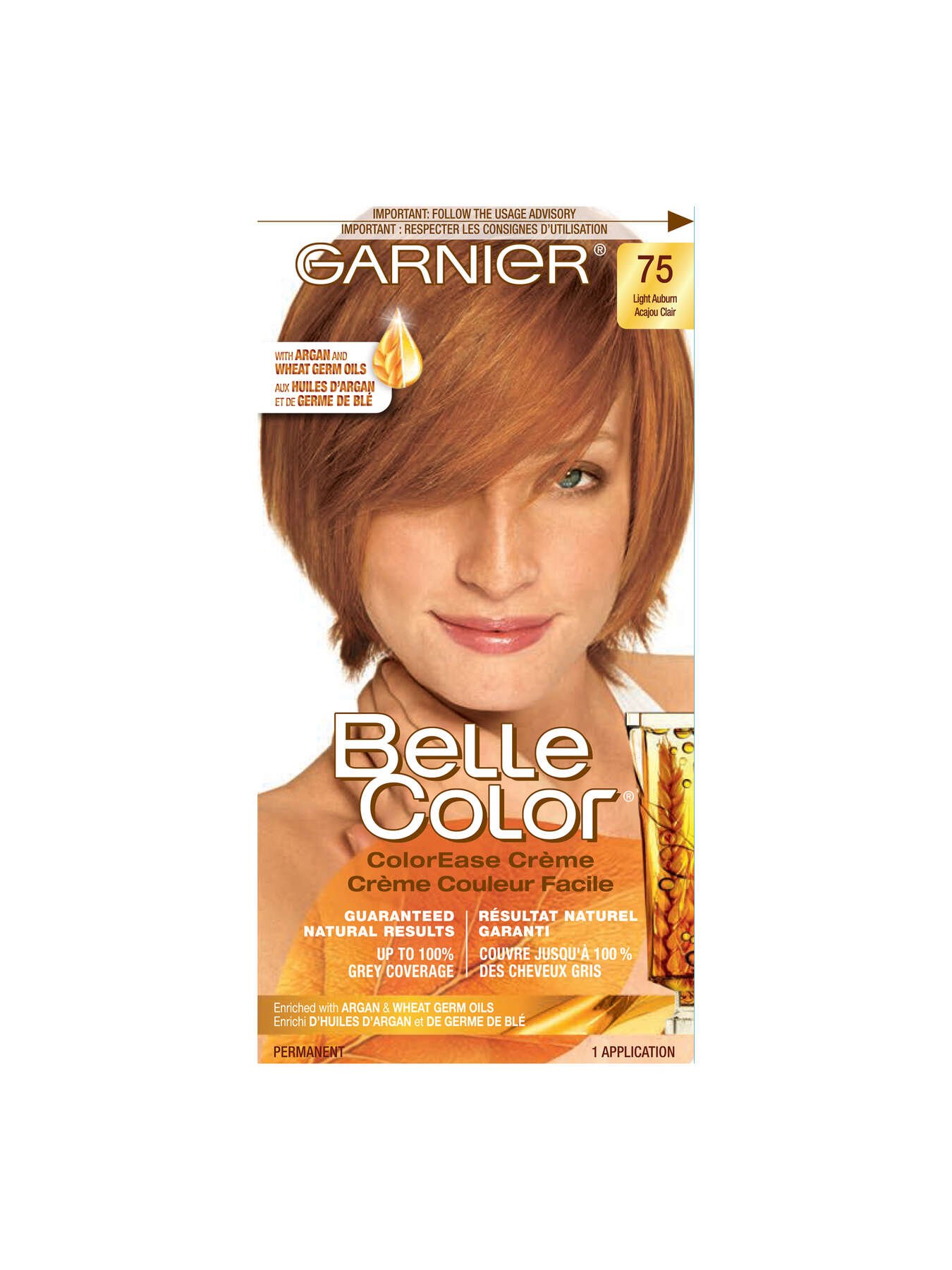 garnier hair dye belle color 75 light auburn 70103160307 t1