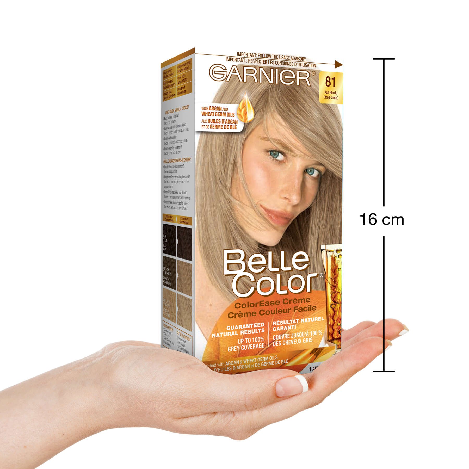 garnier hair dye belle color 81 ash blonde 70103160147 inhand