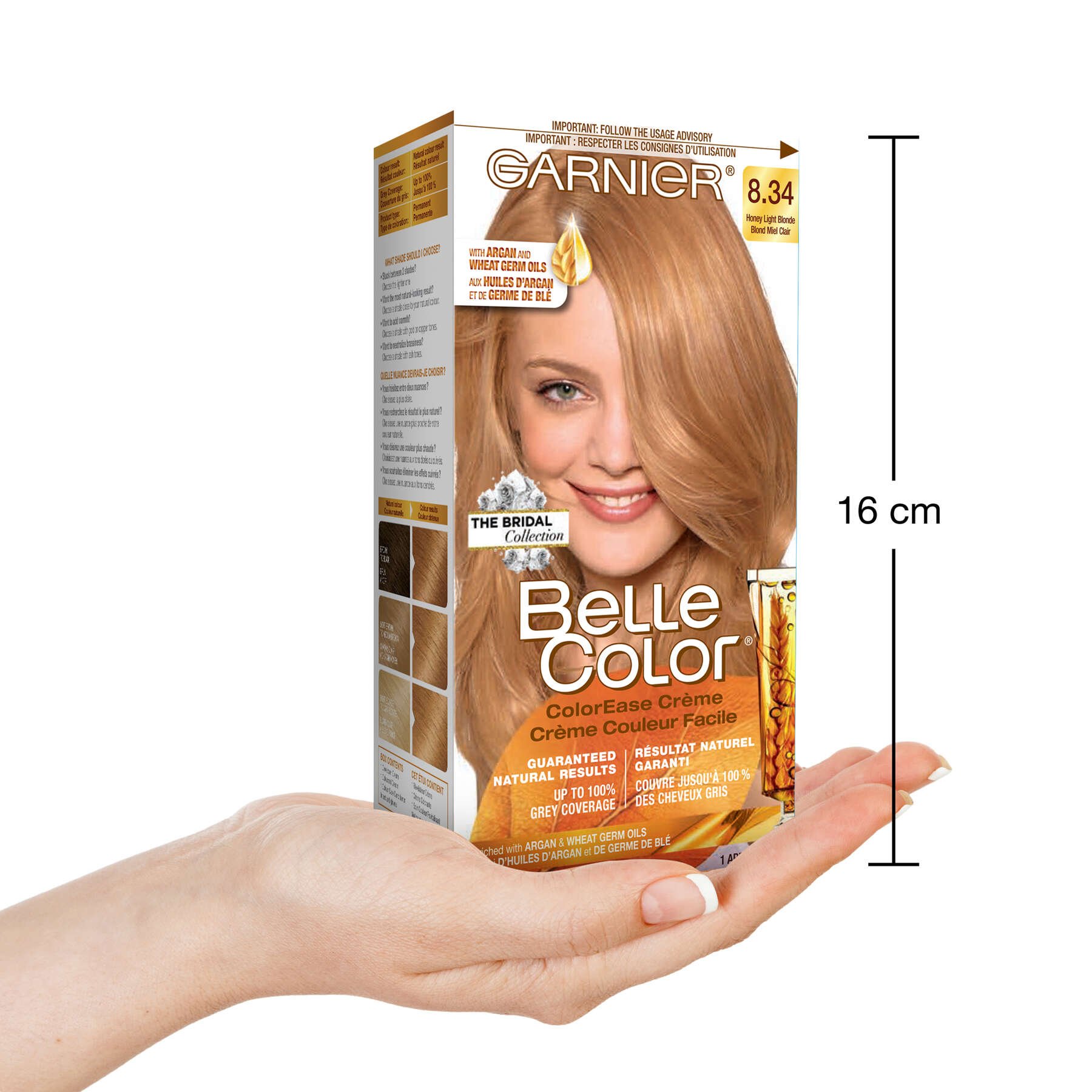 garnier hair dye belle color 834 honey light blonde 603084545995 inhand