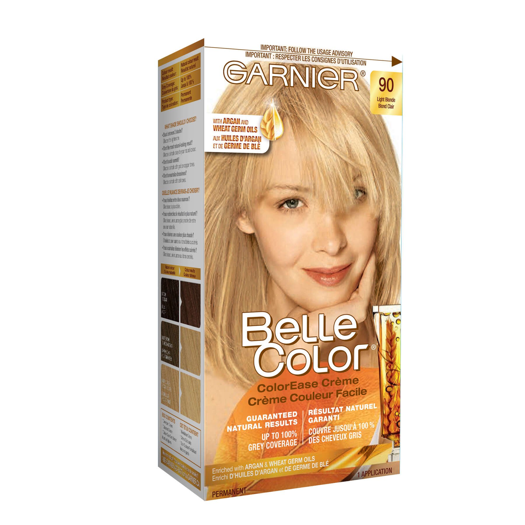 garnier hair dye belle color 90 light blonde 70103160161 boxed
