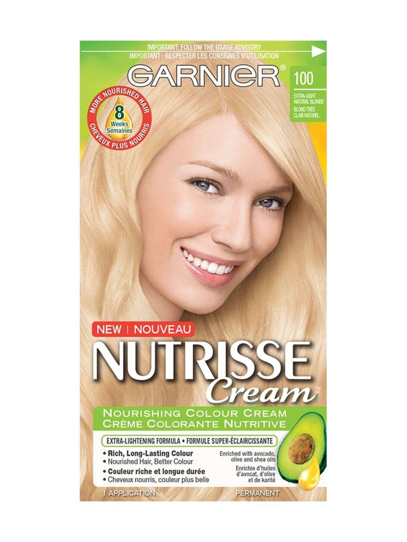 garnier hair color nutrisse cream 100 extralight natural blonde 0770103447292 t1