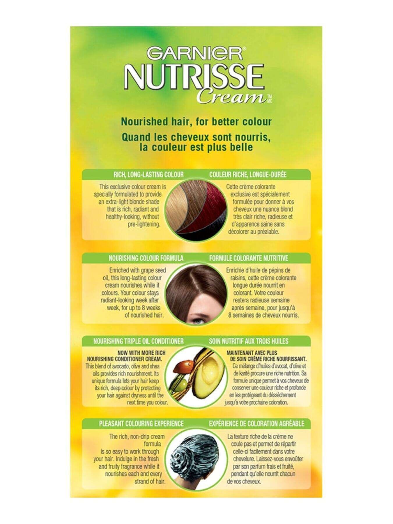 garnier hair color nutrisse cream 100 extralight natural blonde 0770103447292 t2