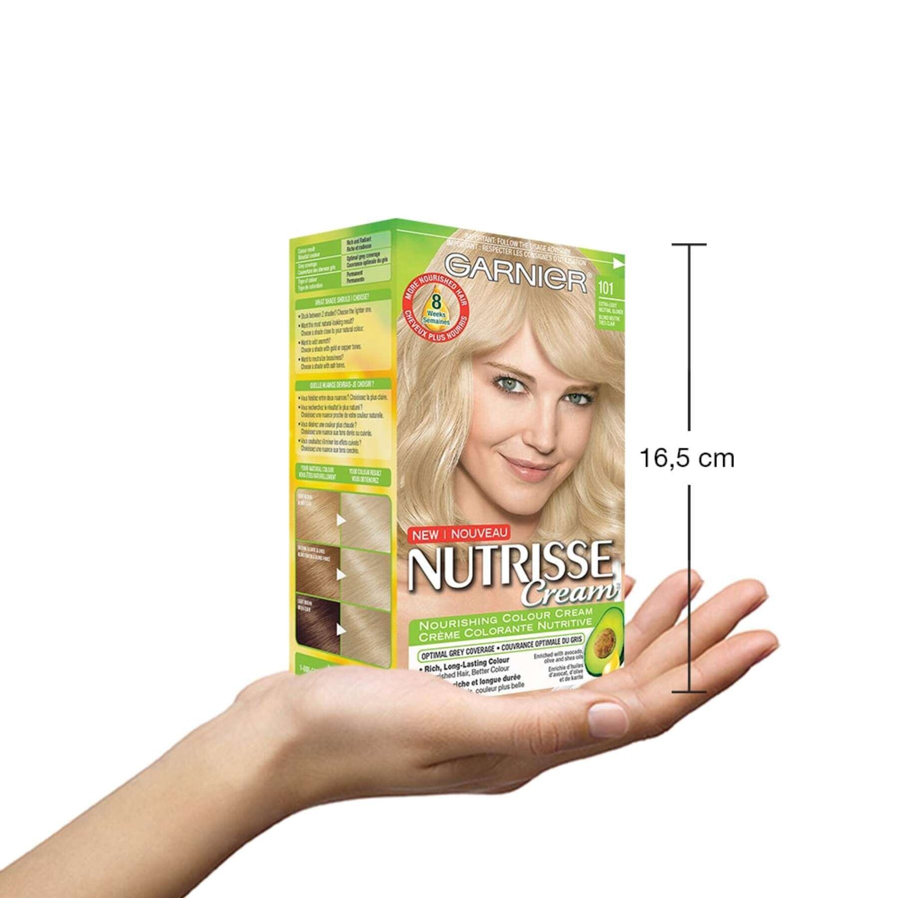 garnier hair dye nutrisse cream 101 extra light natural blonde 0603084435036 inhand