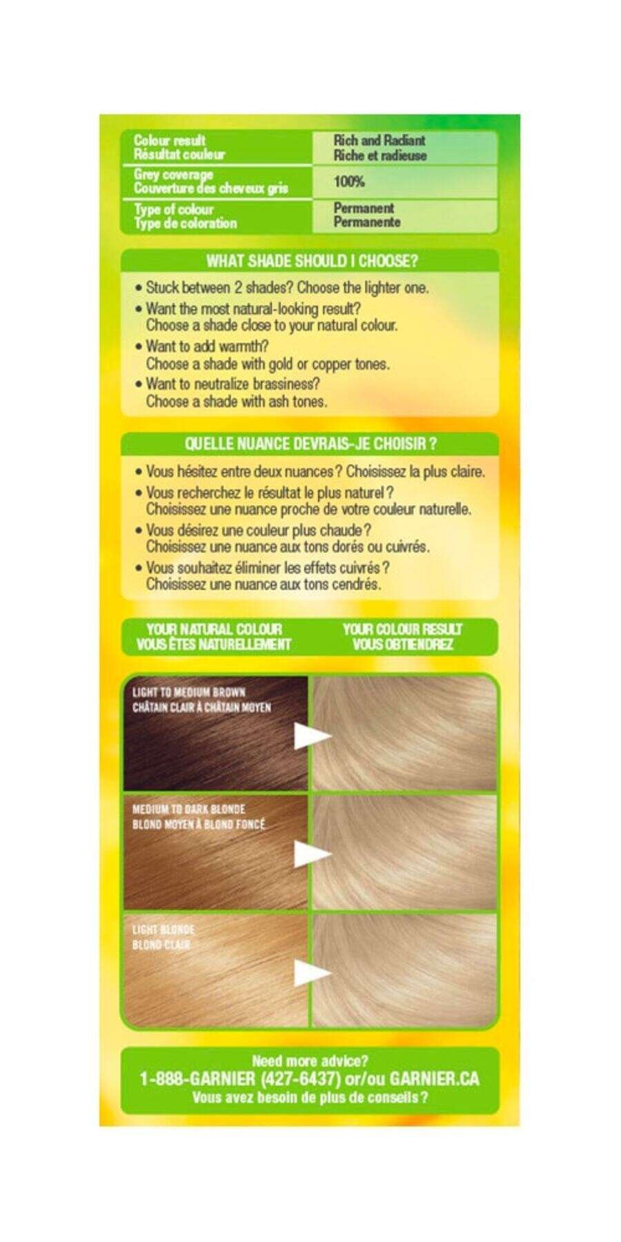 garnier hair dye nutrisse cream 101 very light ash blonde 0603084494927 extra2