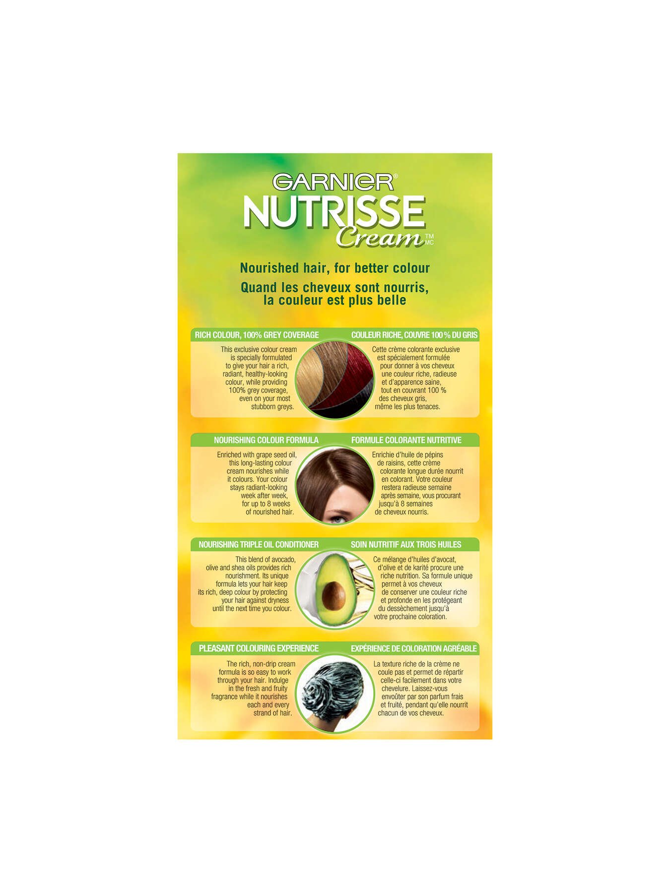 garnier hair dye nutrisse cream 111 very light ash blonde 0603084244751 t2