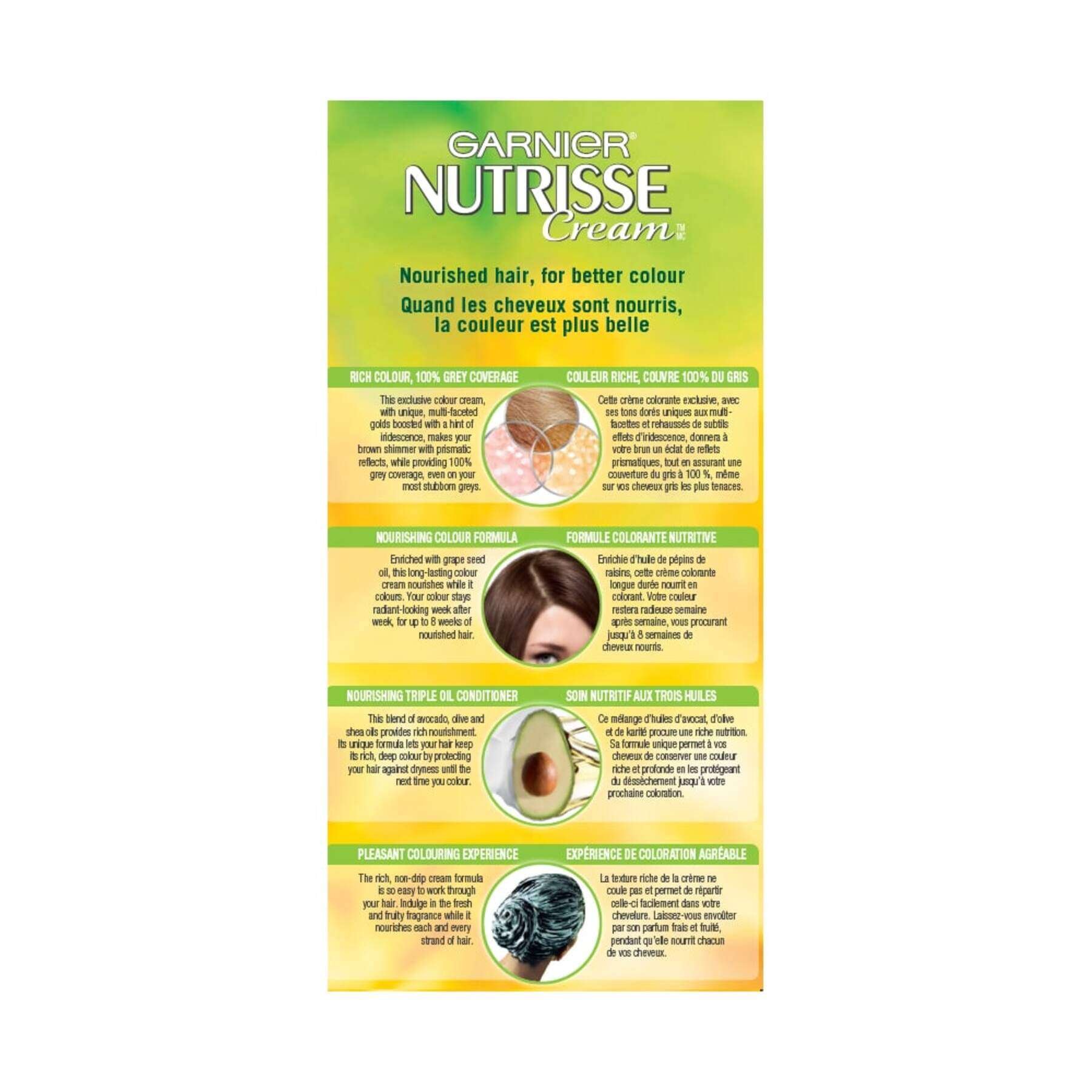 garnier hair dye nutrisse cream 323 dark quartz 0603084469338 extra