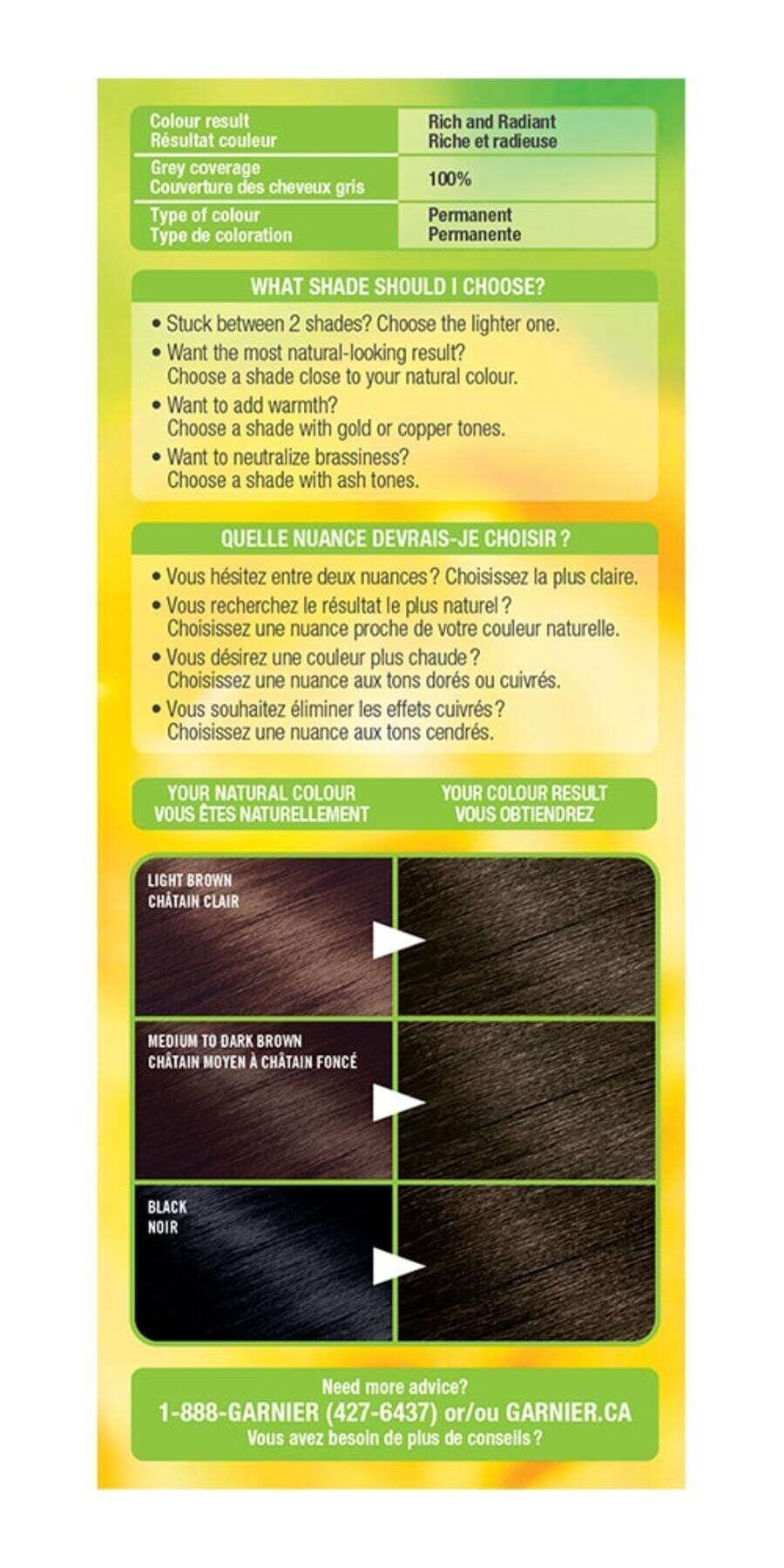garnier hair dye nutrisse cream 33 darkest golden brown 0603084412341 extra2