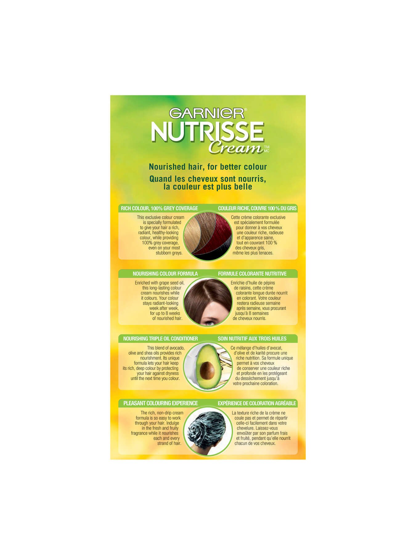 garnier hair dye nutrisse cream 43 dark golden brown 770103447063 t2