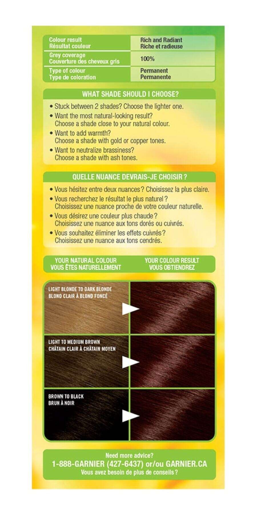 garnier hair dye nutrisse cream 45 dark mahogany brown 0770103447070 extra2