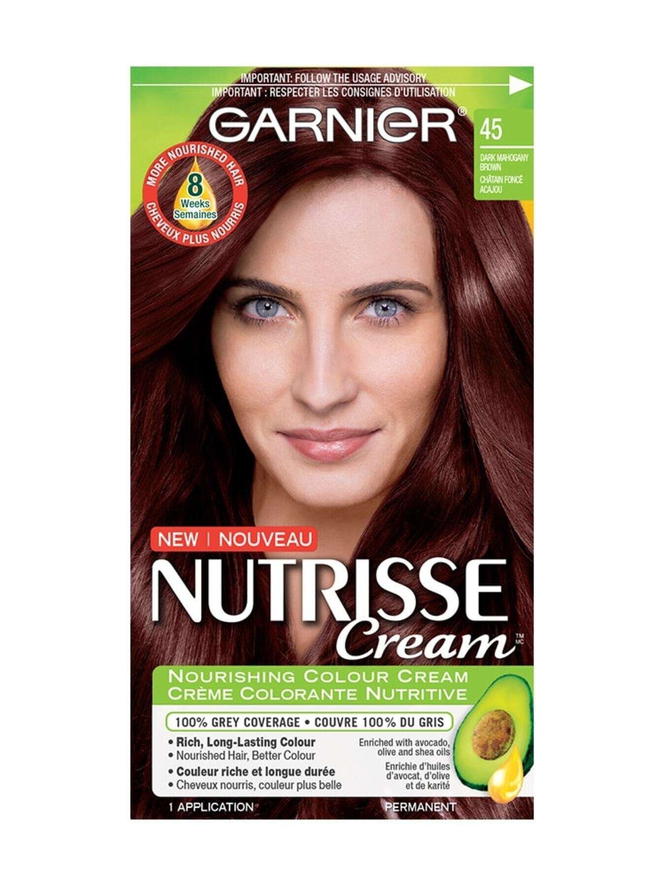 45 Dark Mahogany Brown | Garnier Nutrisse Cream
