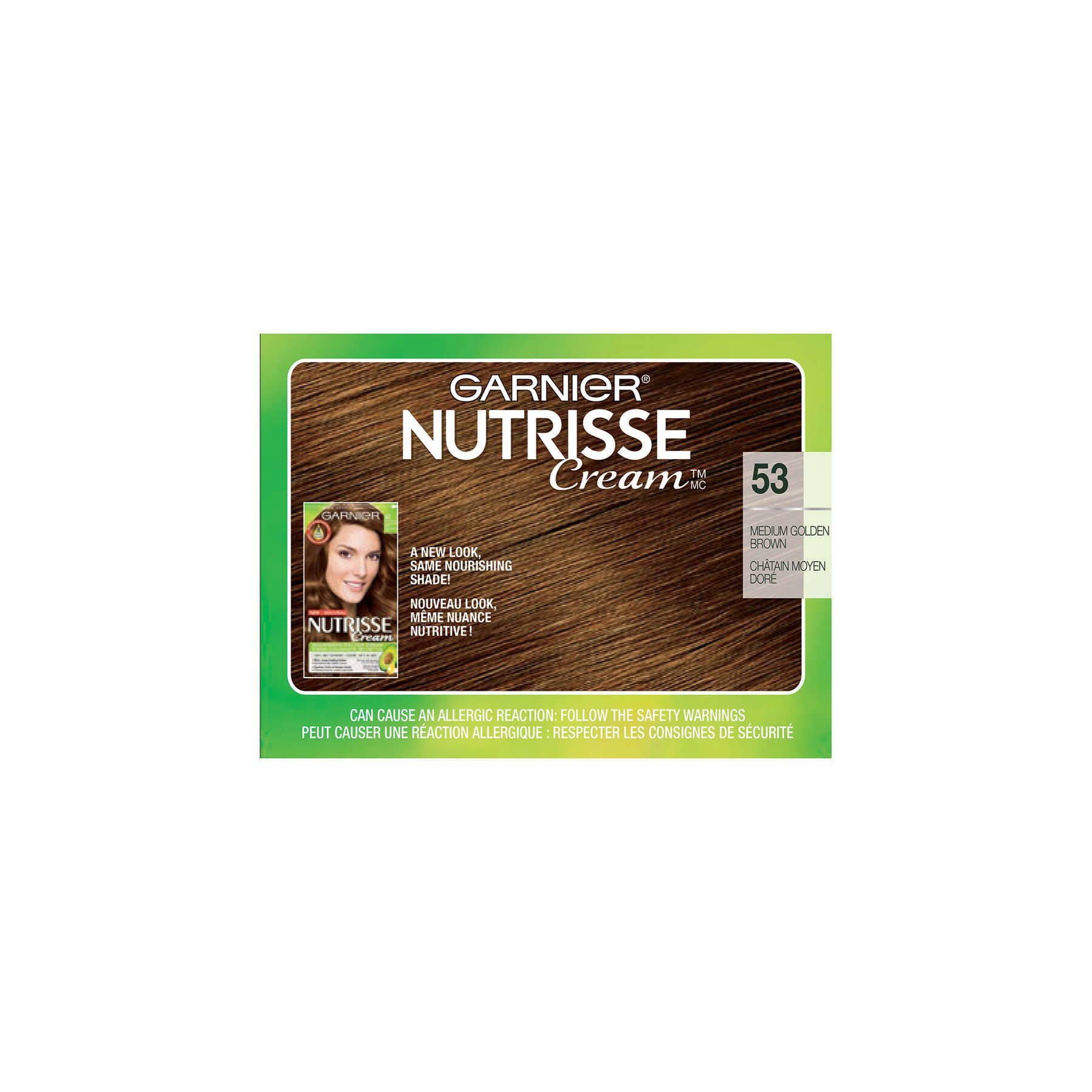 garnier hair dye nutrisse cream 53 medium golden brown 0770103447094 top