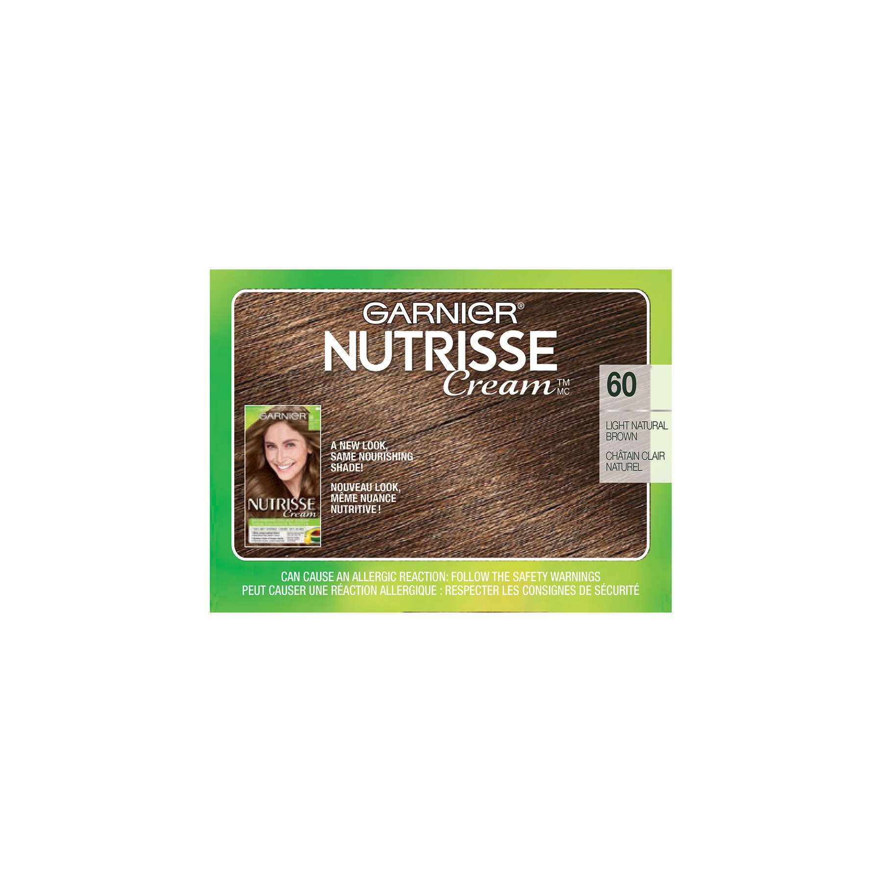 garnier hair dye nutrisse cream 60 light natural brown 770103447148 top