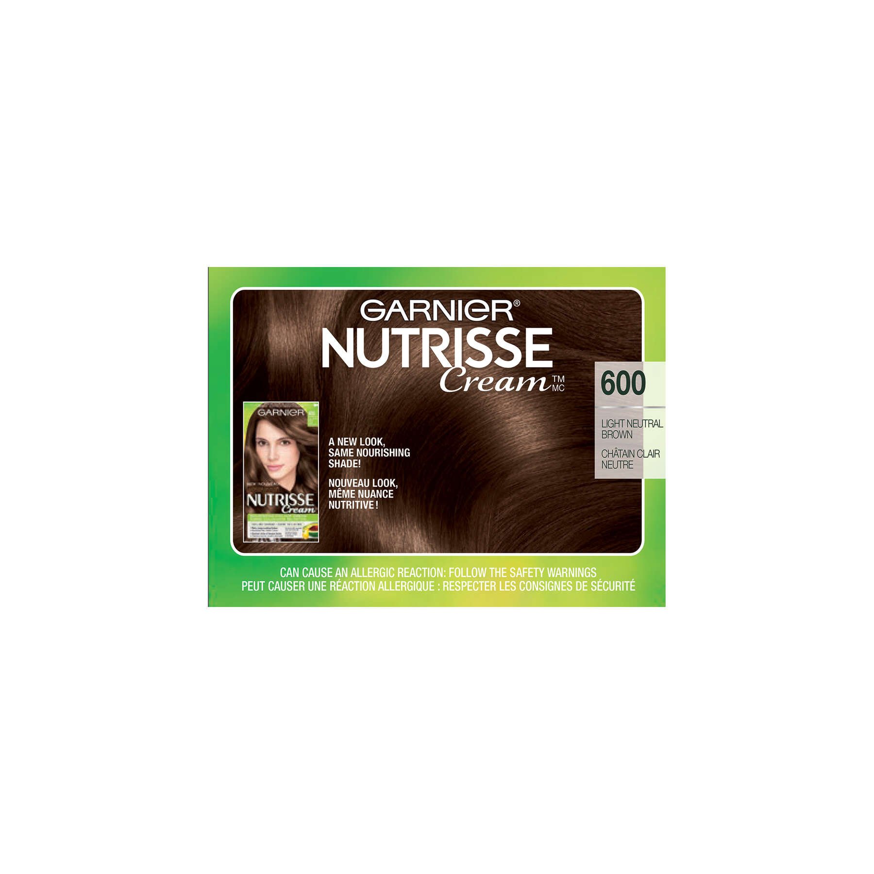 garnier hair dye nutrisse cream 600 light neutral brown 0603084488995 top