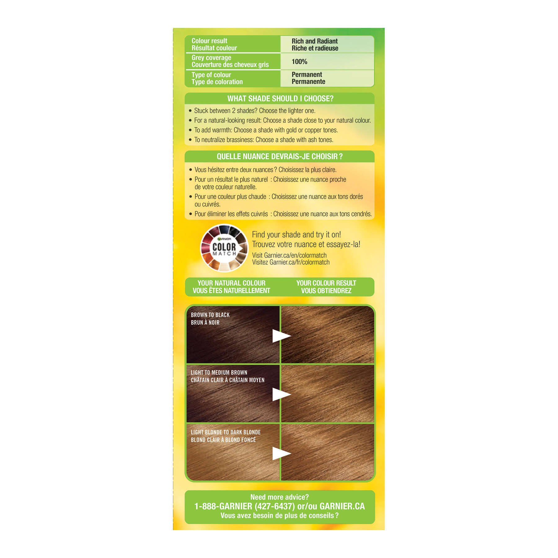garnier hair dye nutrisse cream 63 light golden brown 770103447162 left