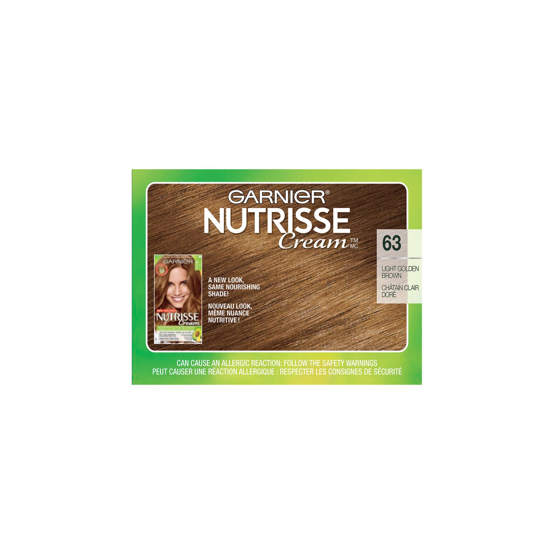 63 Light Golden Brown Garnier Nutrisse Cream
