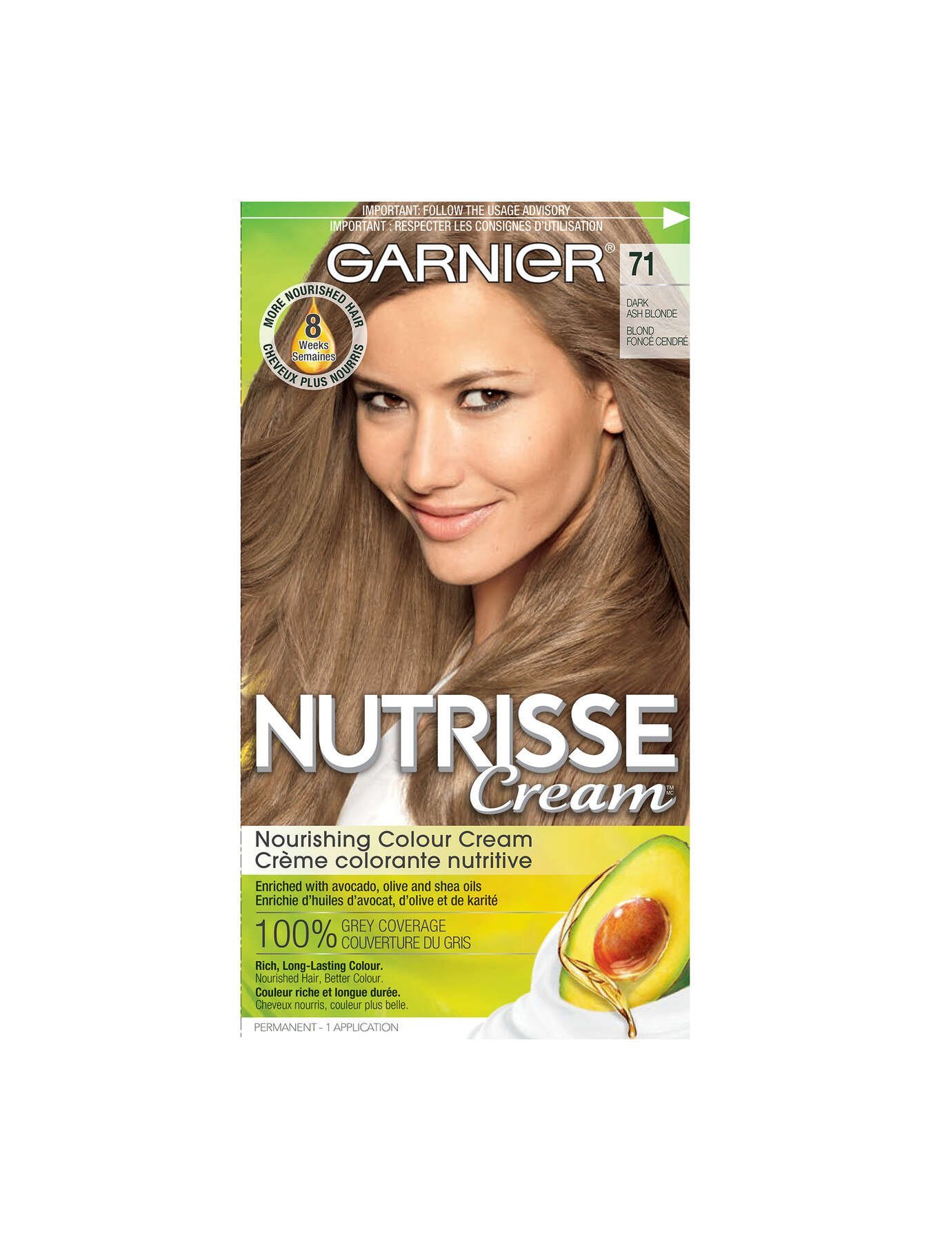 71 Dark Ash Blonde | Garnier Nutrisse Cream