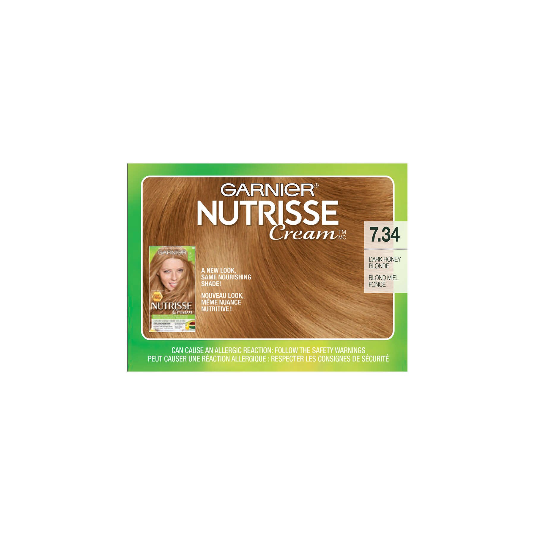 garnier hair dye nutrisse cream 734 dark honey blonde 0603084518456 top