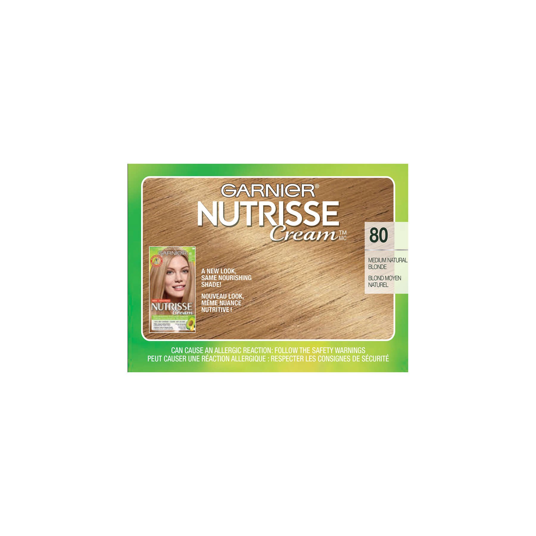 garnier hair dye nutrisse cream 80 medium natural blonde 770103447230 top