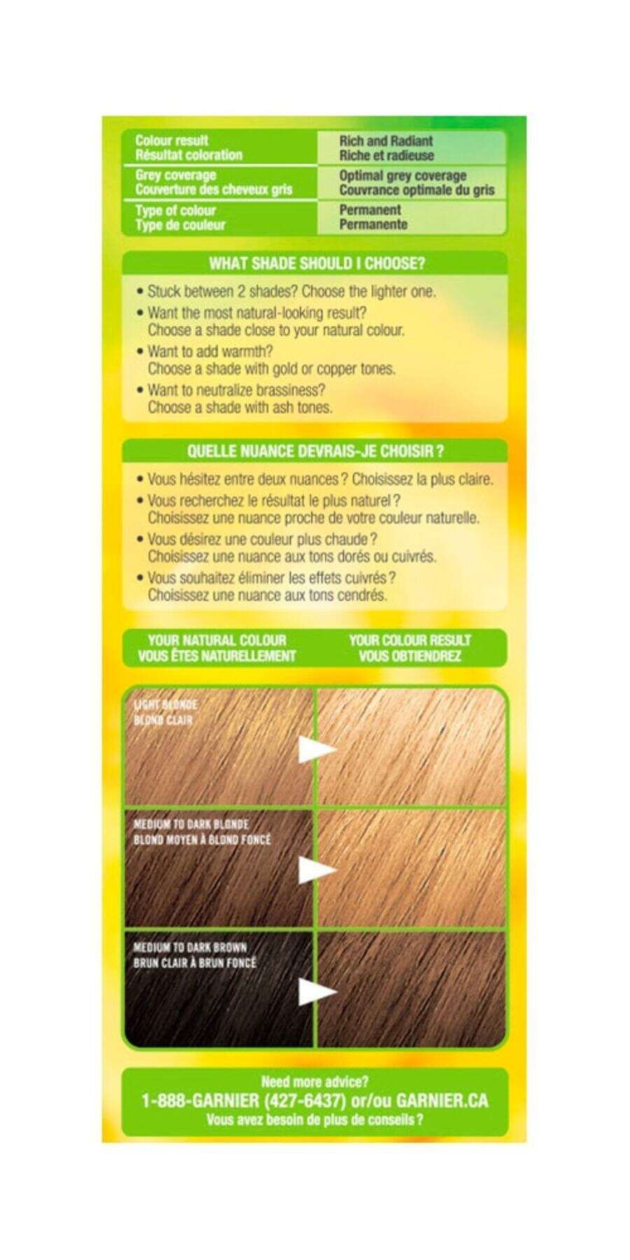 garnier hair dye nutrisse cream 800 medium neutral blonde 0603084454761 extra2