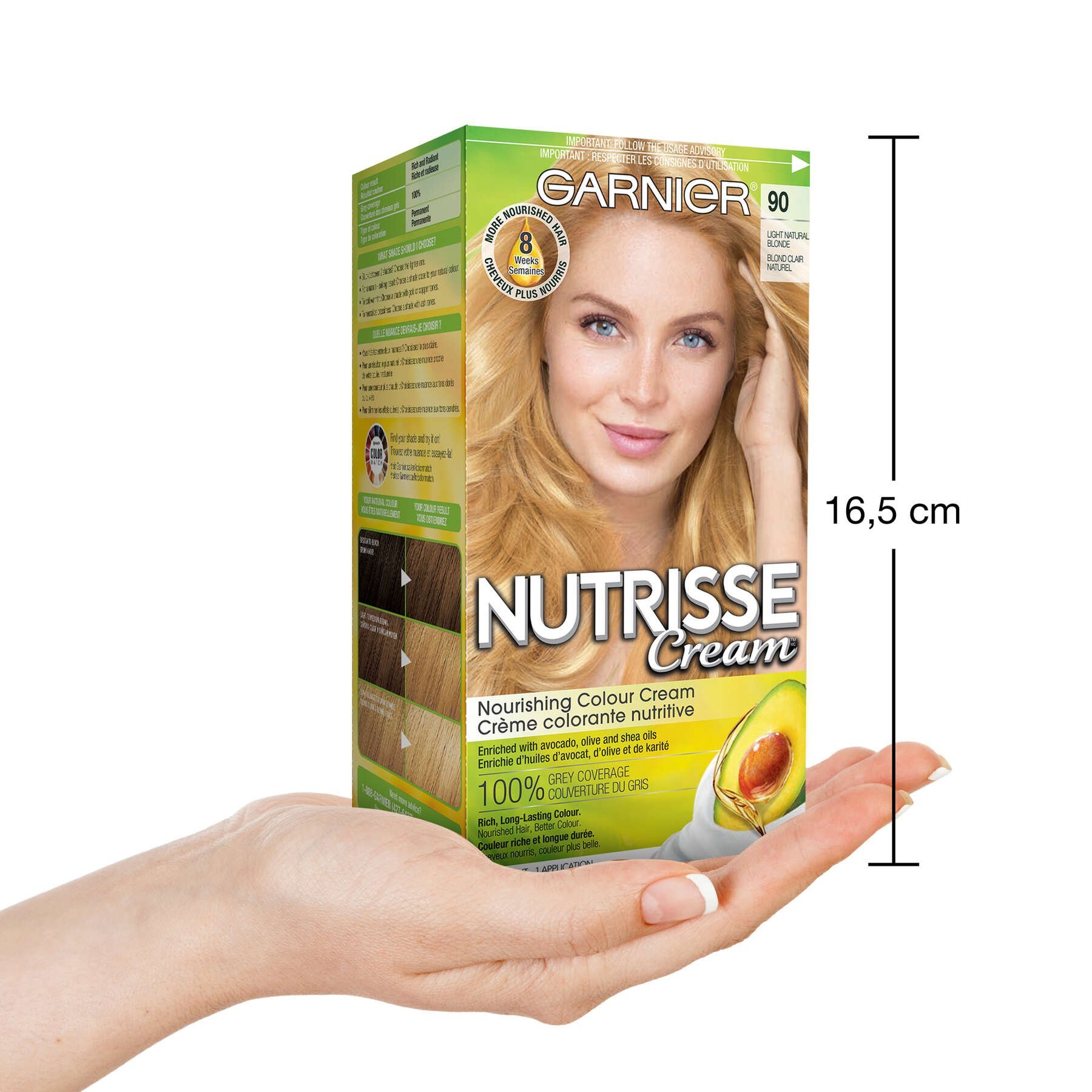 garnier hair dye nutrisse cream 90 light natural blonde 770103447278 inhand