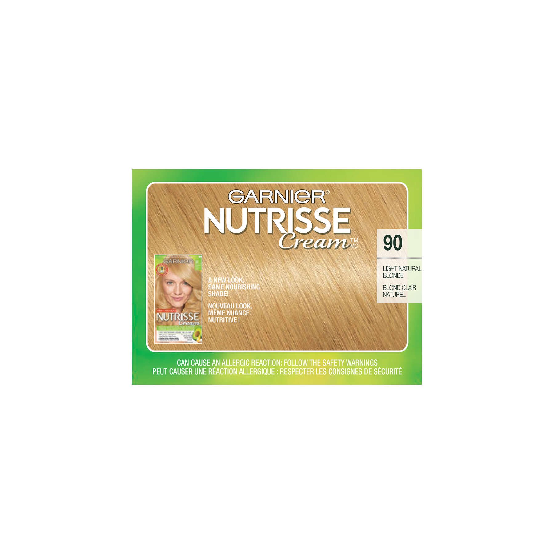 garnier hair dye nutrisse cream 90 light natural blonde 770103447278 top